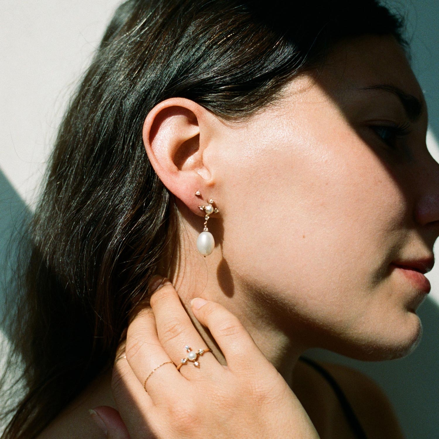 Pearl Moonflower Earrings (Pair) - Image 4