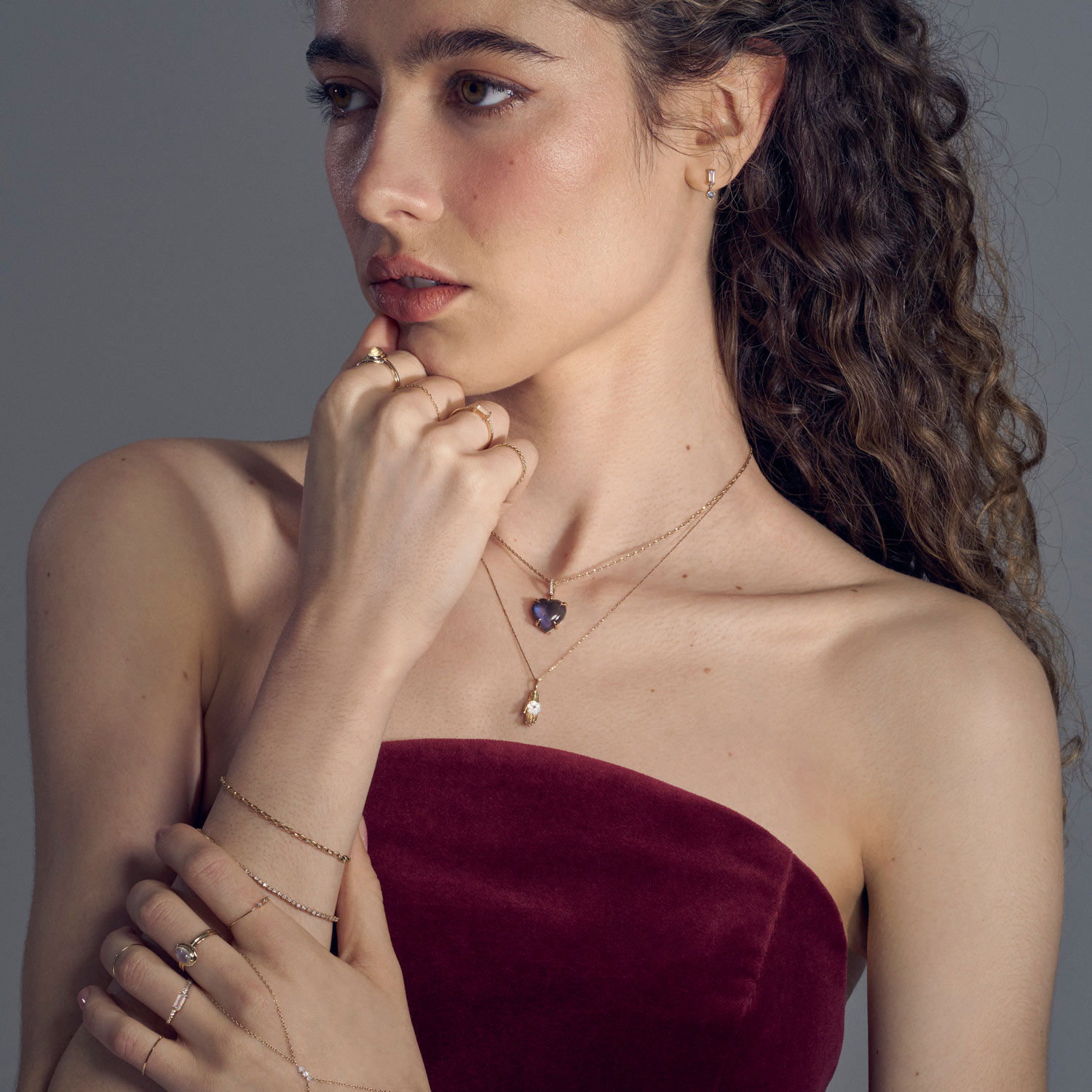 Miles of Light Moonstone Earring (single) - Image 9