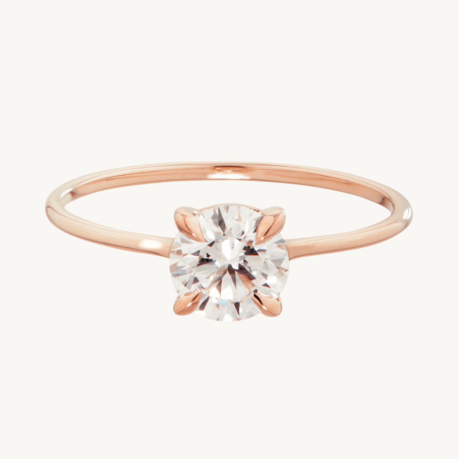 The Swan Solitaire Lab-Grown Diamond Ring
