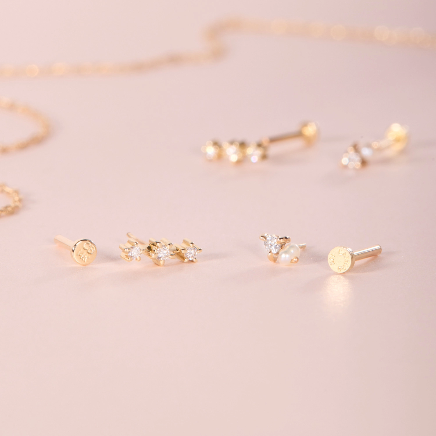 Flat Back Dewdrop Stud (single) - Image 9