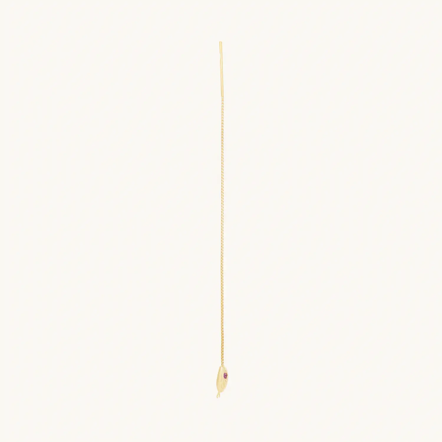 Ruby Snake Threader Earring (single) - Image 3
