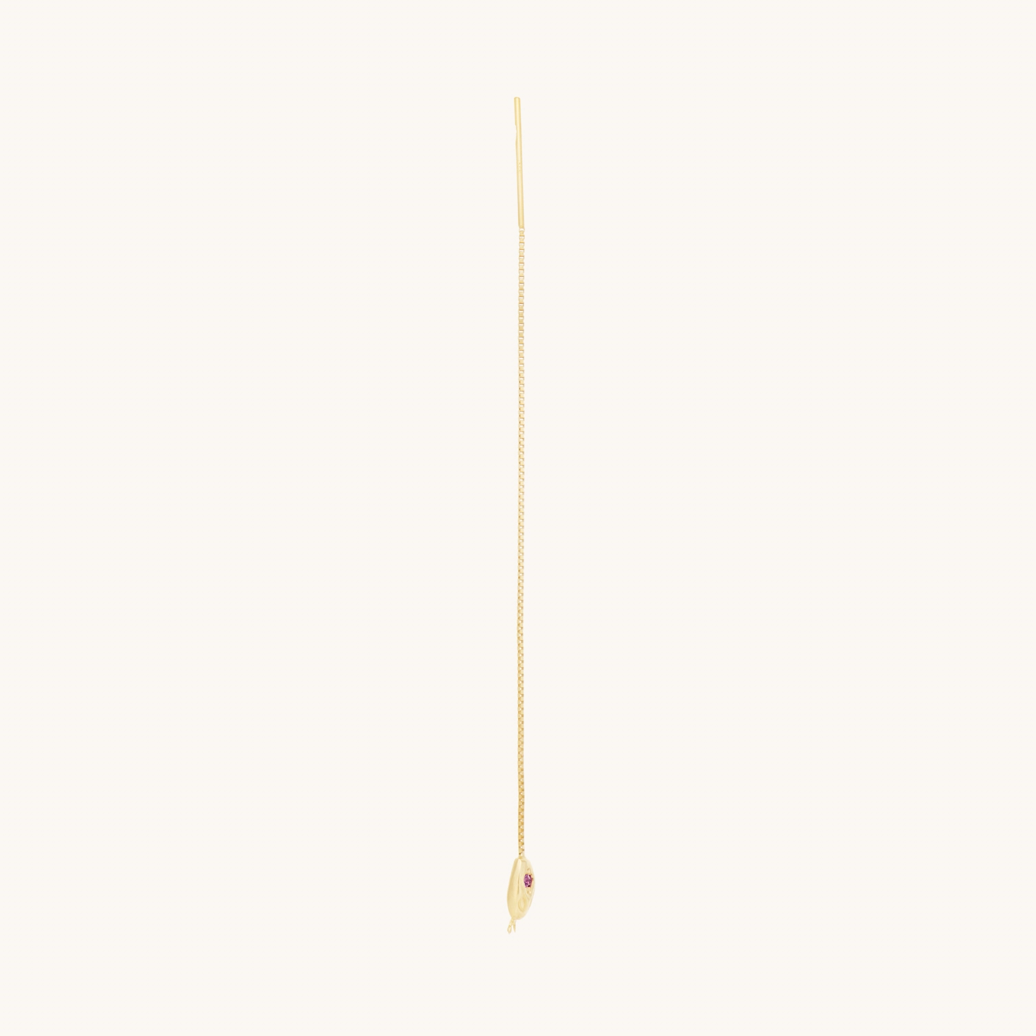 Ruby Snake Threader Earring (single) - Image 7