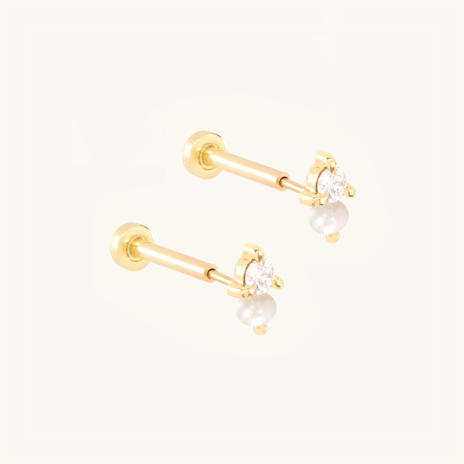Flat Back Dewdrop Stud (single) - Image 10