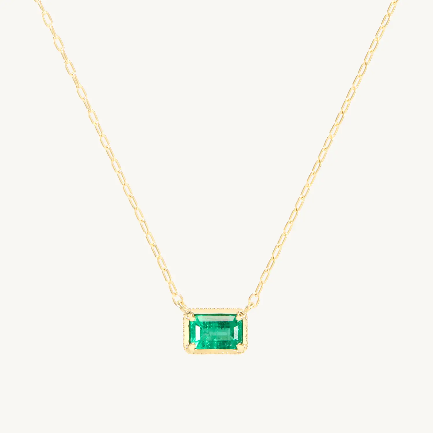 Leone Necklace, Emerald