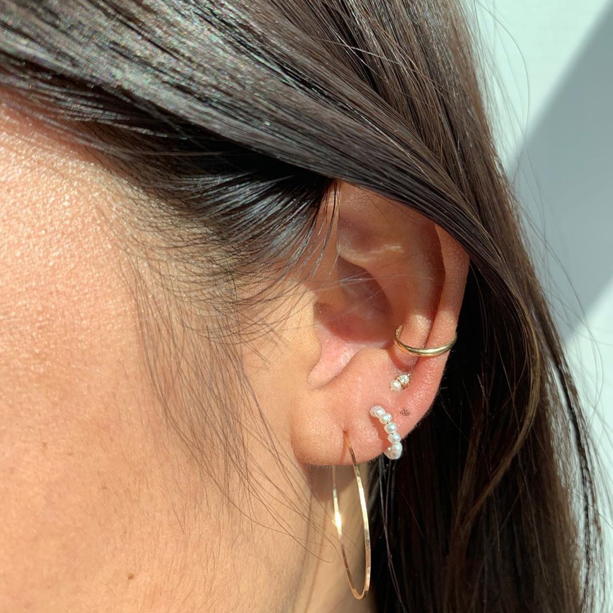 Dewdrop Stud, Yellow Gold (single) - Image 4