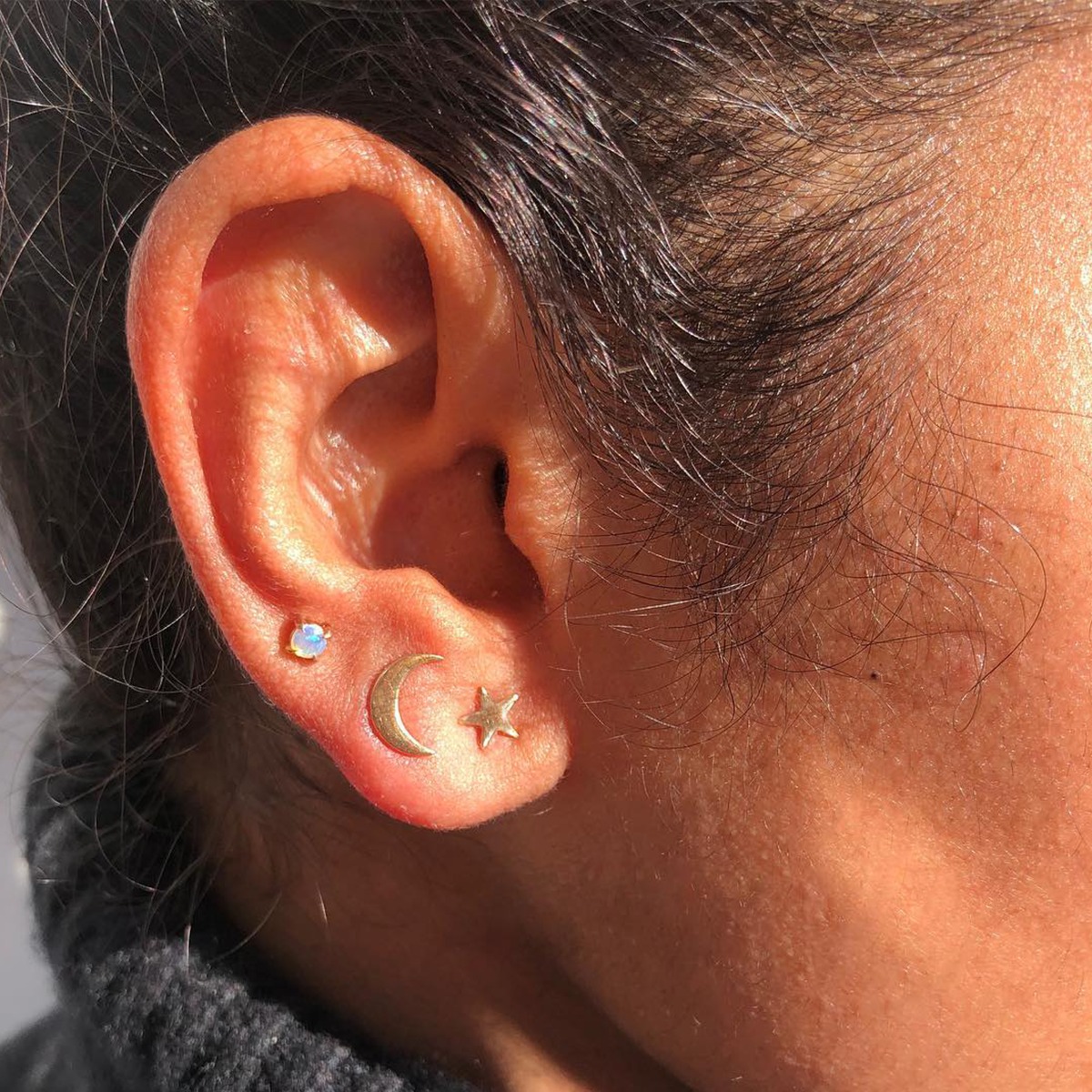 Slumberous Light Opal Stud (single) - Image 5