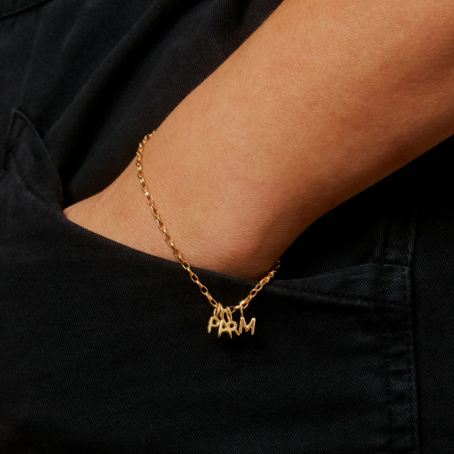 Pasta Letter Gold Charm - Image 8