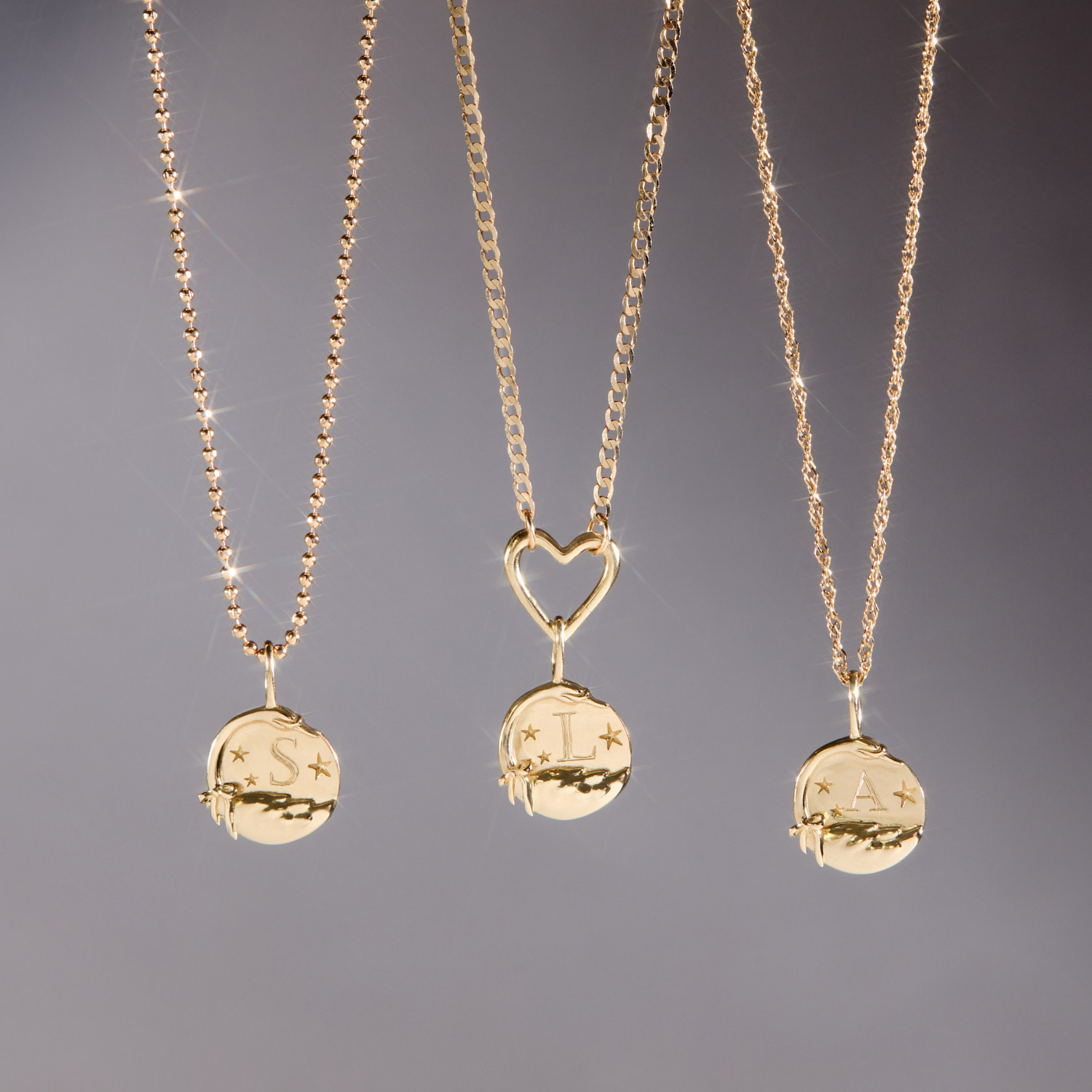 Dear Swan Engravable Charm, Yellow Gold - Image 8