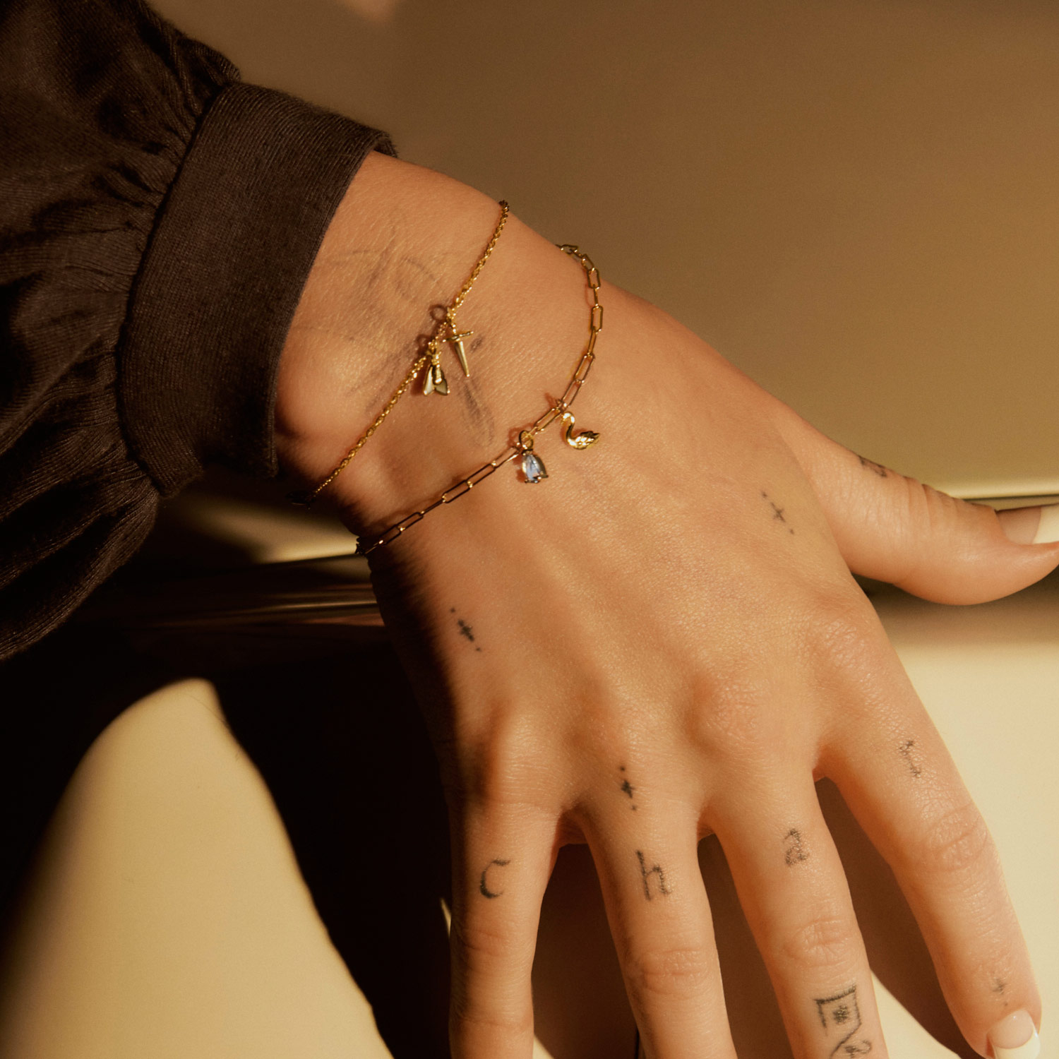 Tiniest Tender Touches Gold Dagger Charm - Image 5
