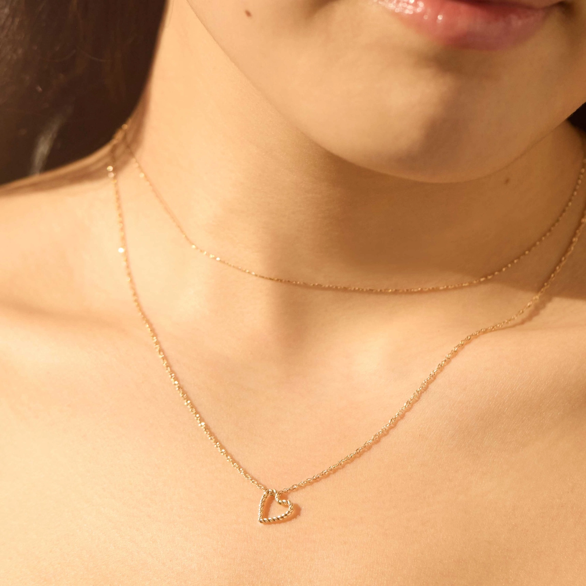 Alternative view of Rope Heart Gold Charm