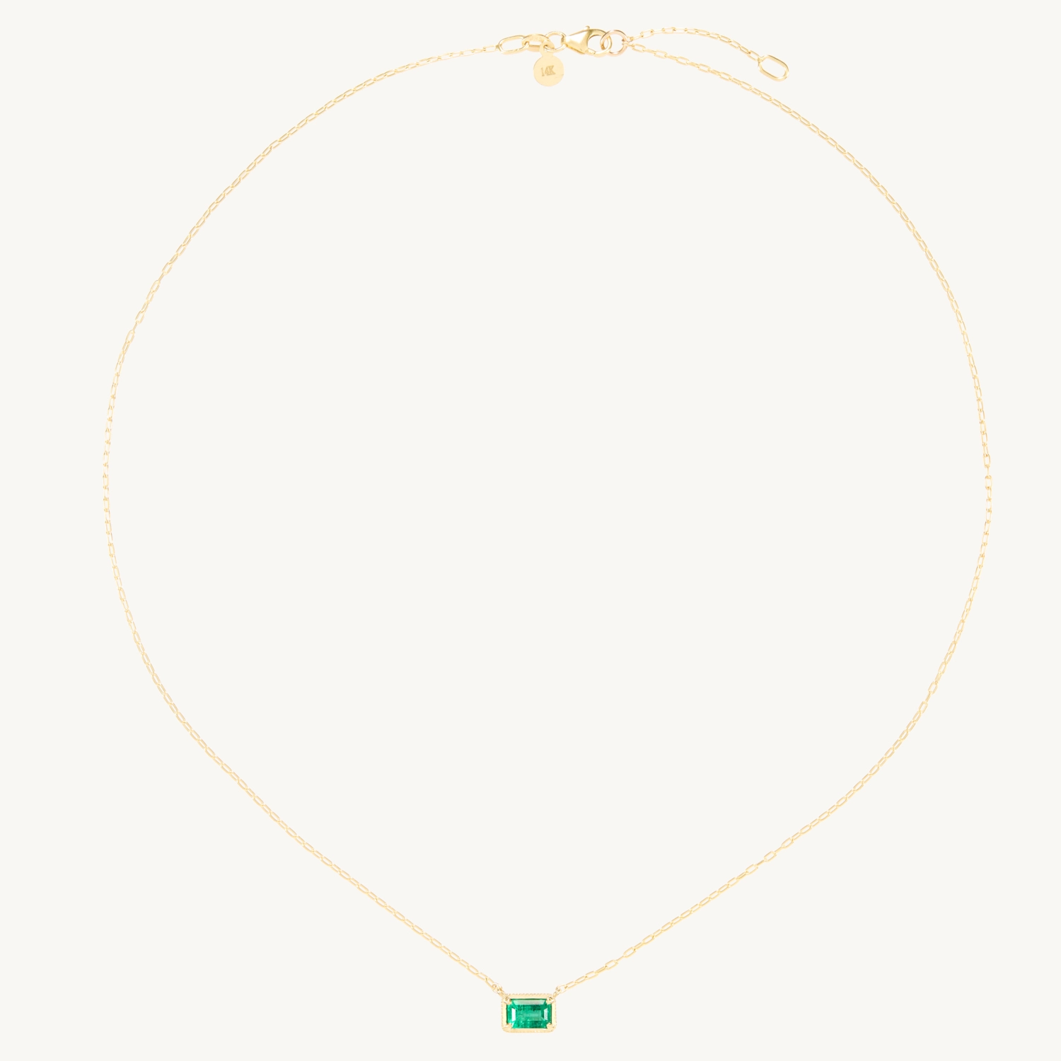 Leone Necklace, Emerald - Image 8