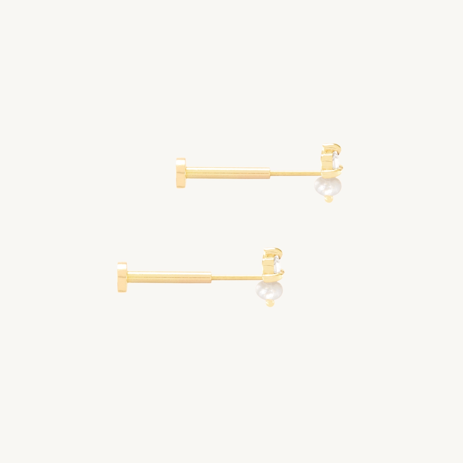 Flat Back Dewdrop Stud (single) - Image 12