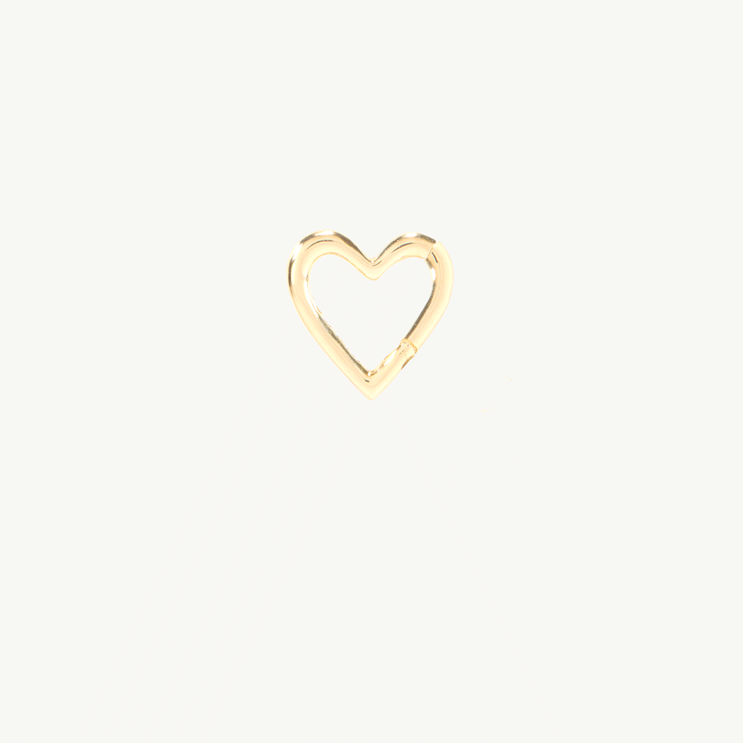 Gold Heart Charm Holder