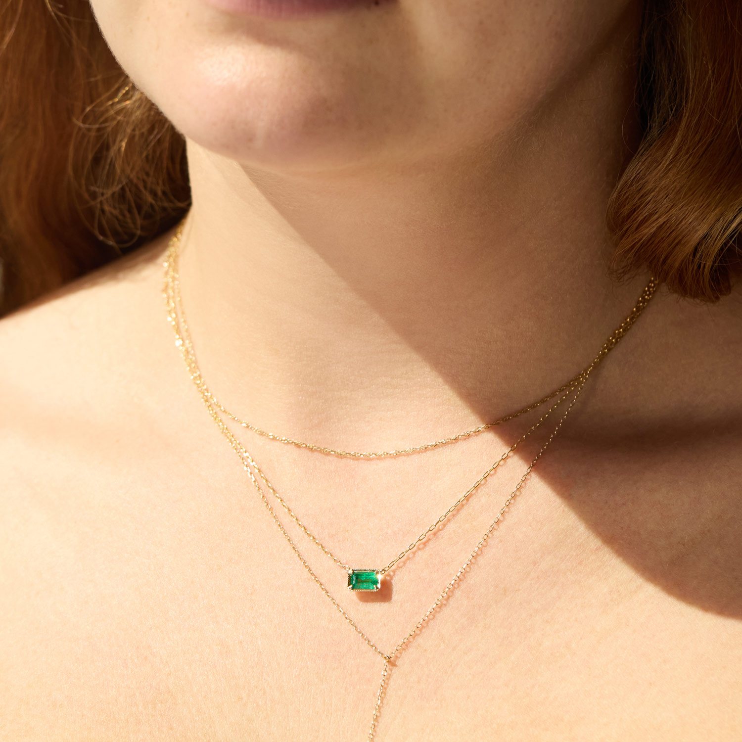 Leone Necklace, Emerald - Image 4