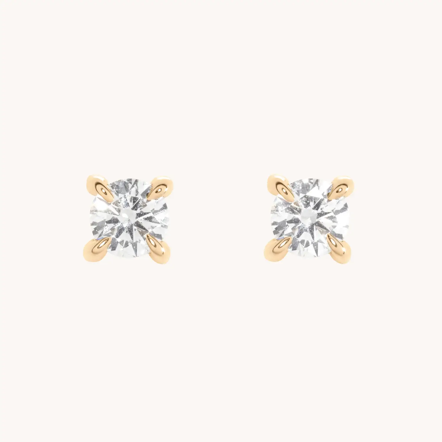 Angel Hair Diamond Stud Earrings, Baby Grand (single)