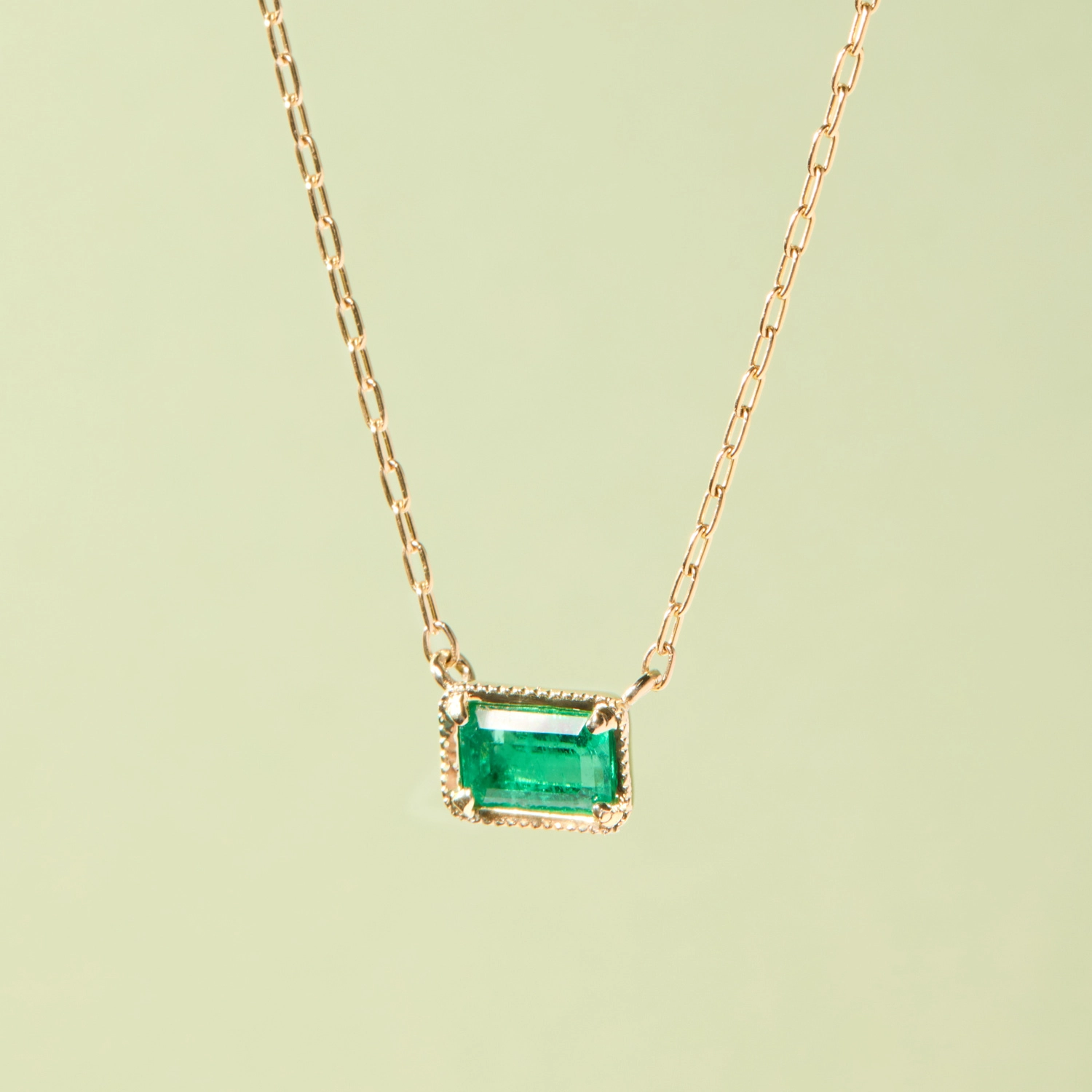 Leone Necklace, Emerald - Image 5