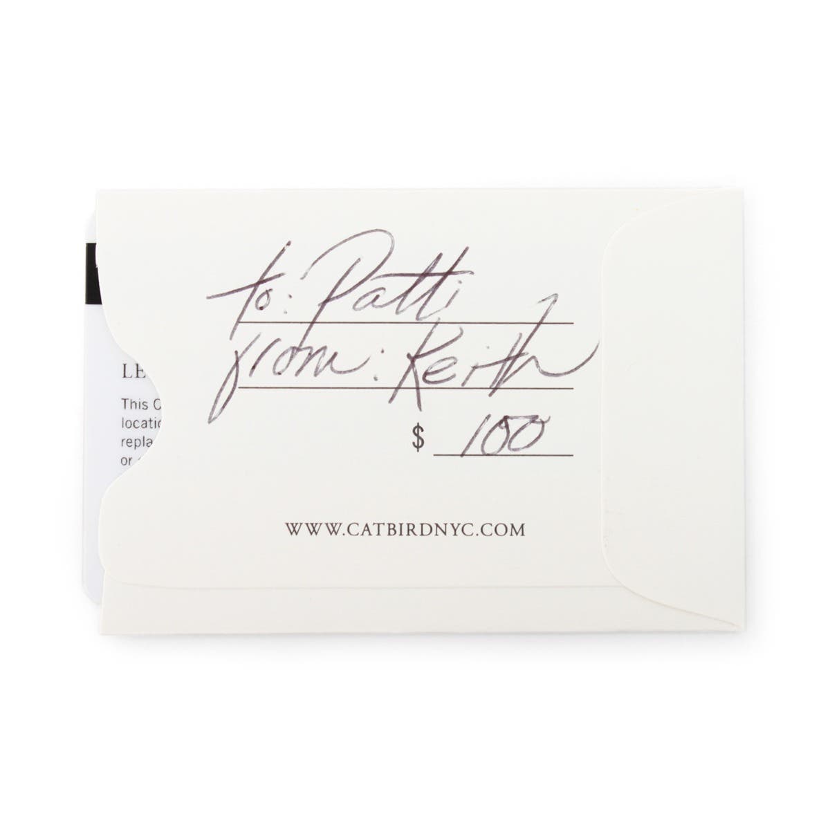 Alternative view of Gift Card