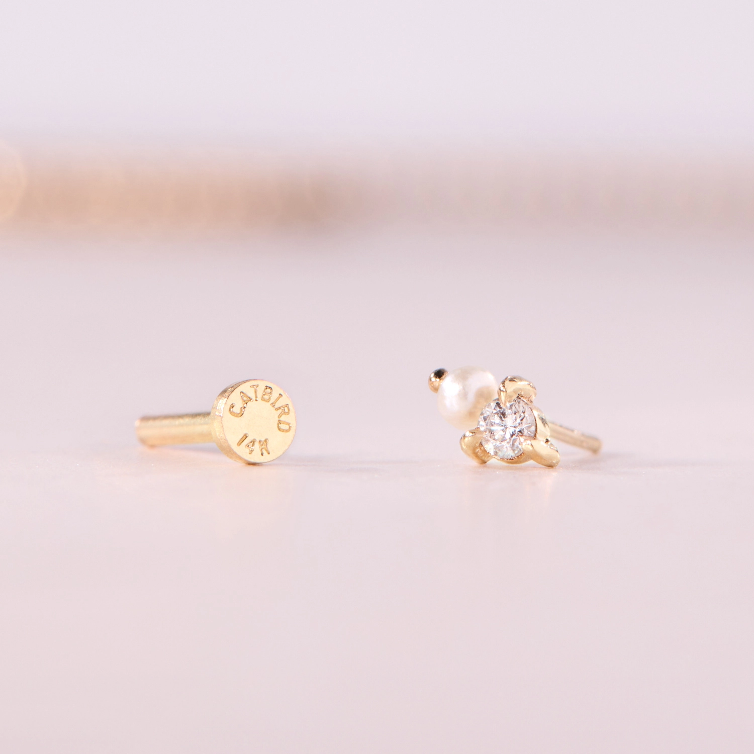 Flat Back Dewdrop Stud (single) - Image 8
