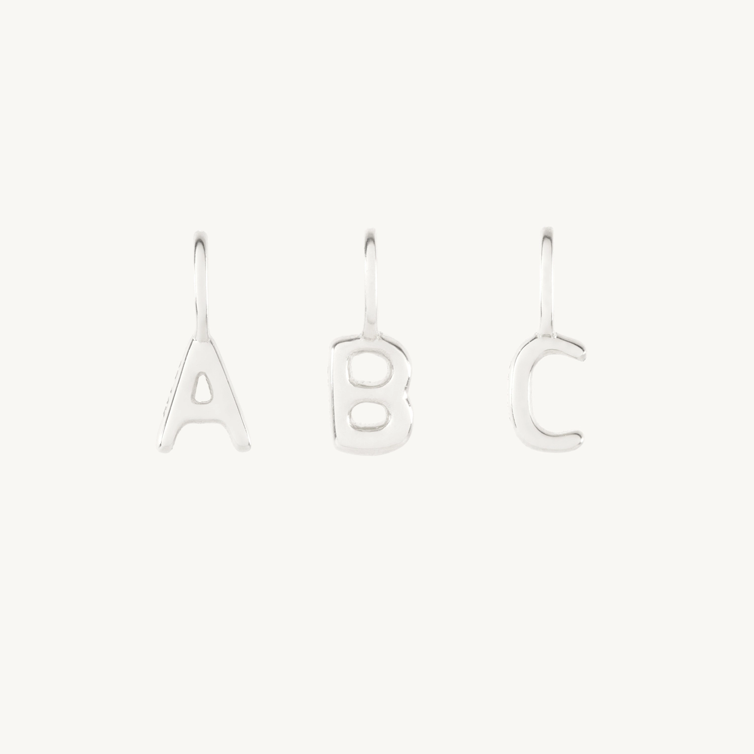 Pasta Letter Silver Charm - Image 13