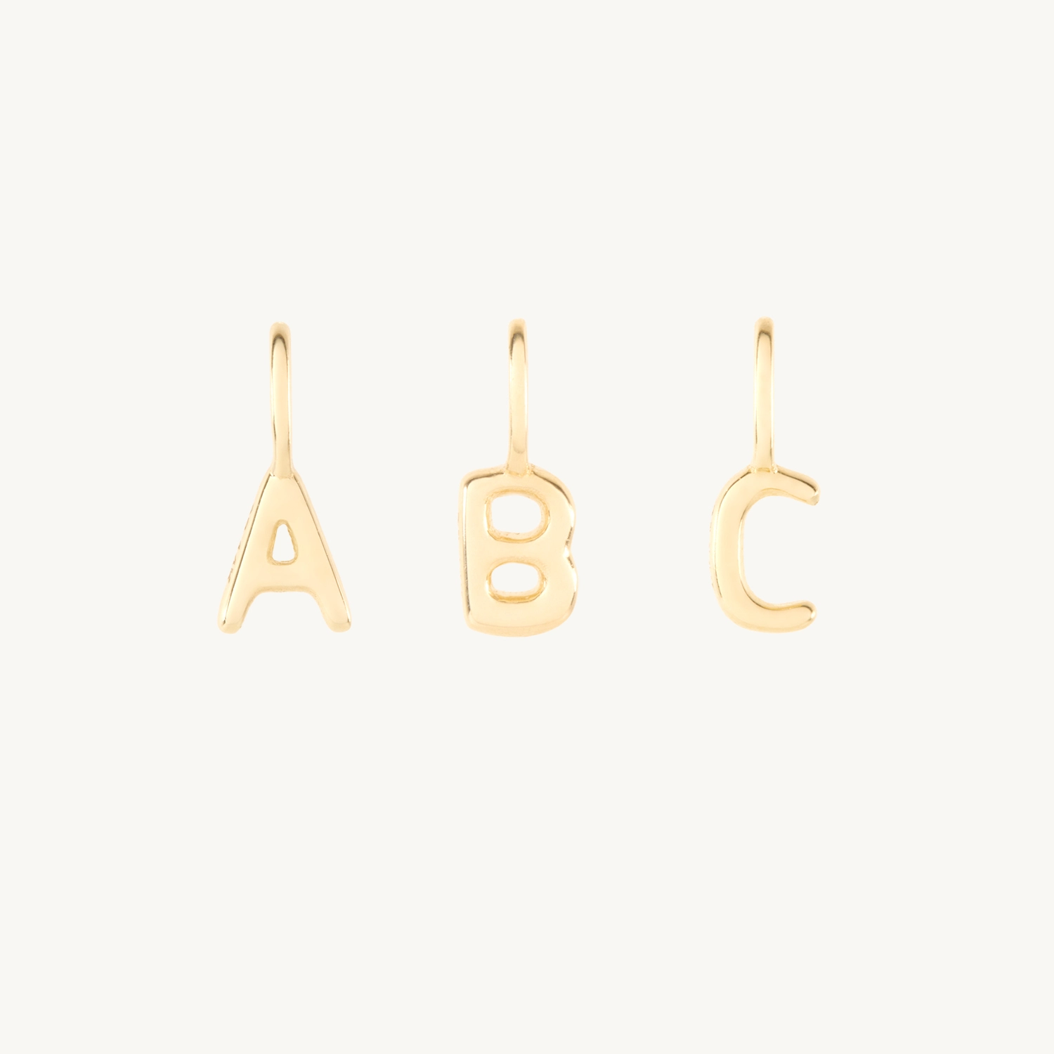 Pasta Letter Gold Charm - Image 15