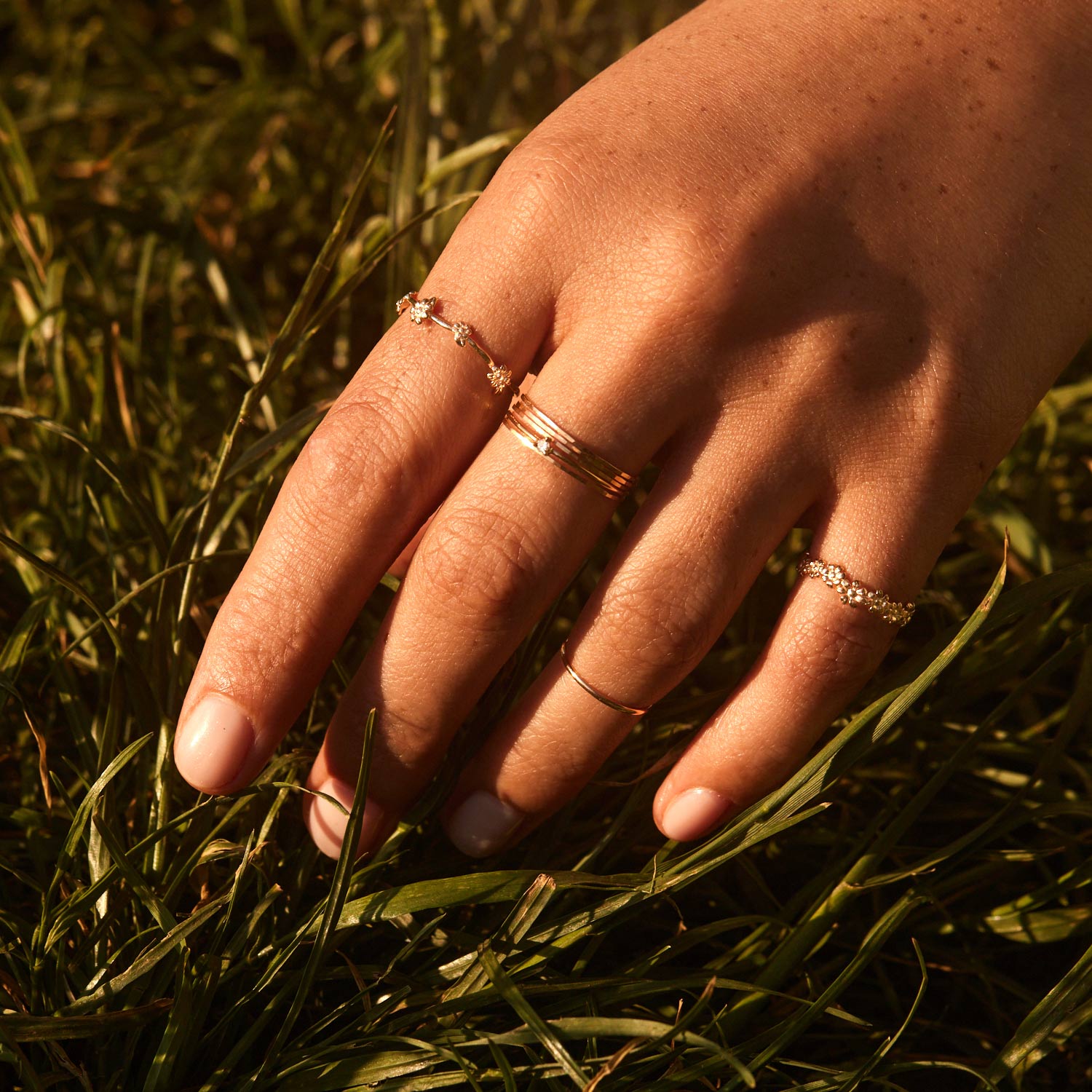 Flower Garland Ring, Petite - Image 7