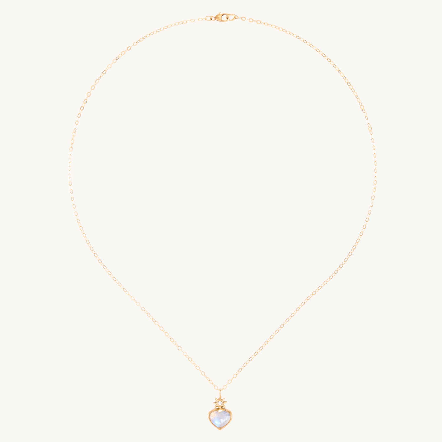Moonstone Heart Necklace - Image 10