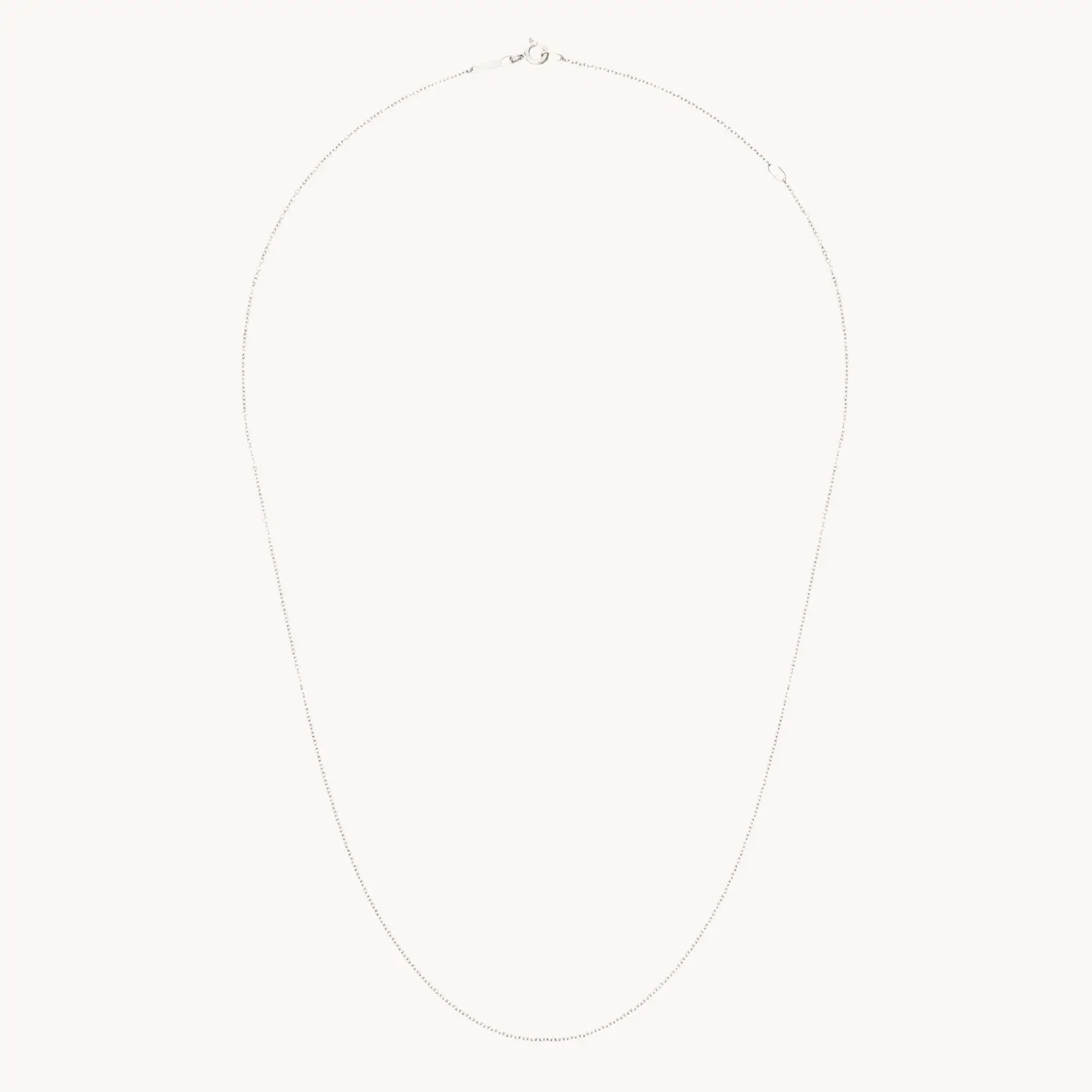 Adjustable Plain Chain, Silver