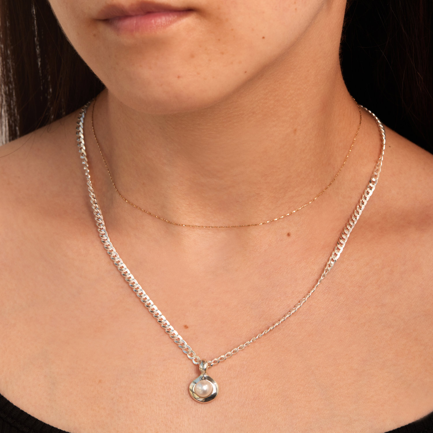 Alternative view of Pearl Pond Necklace