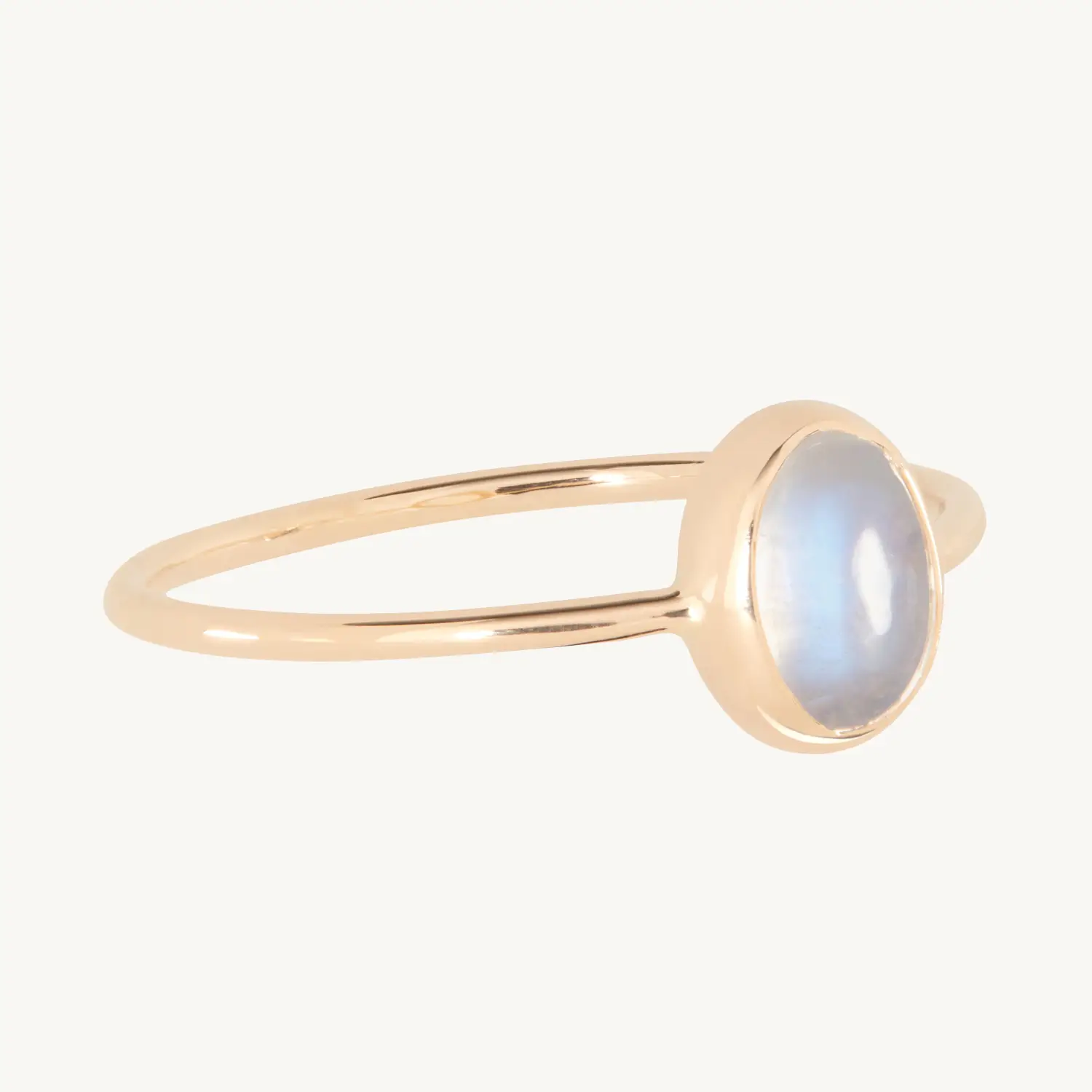 Alternative view of Oval Moonstone Ring