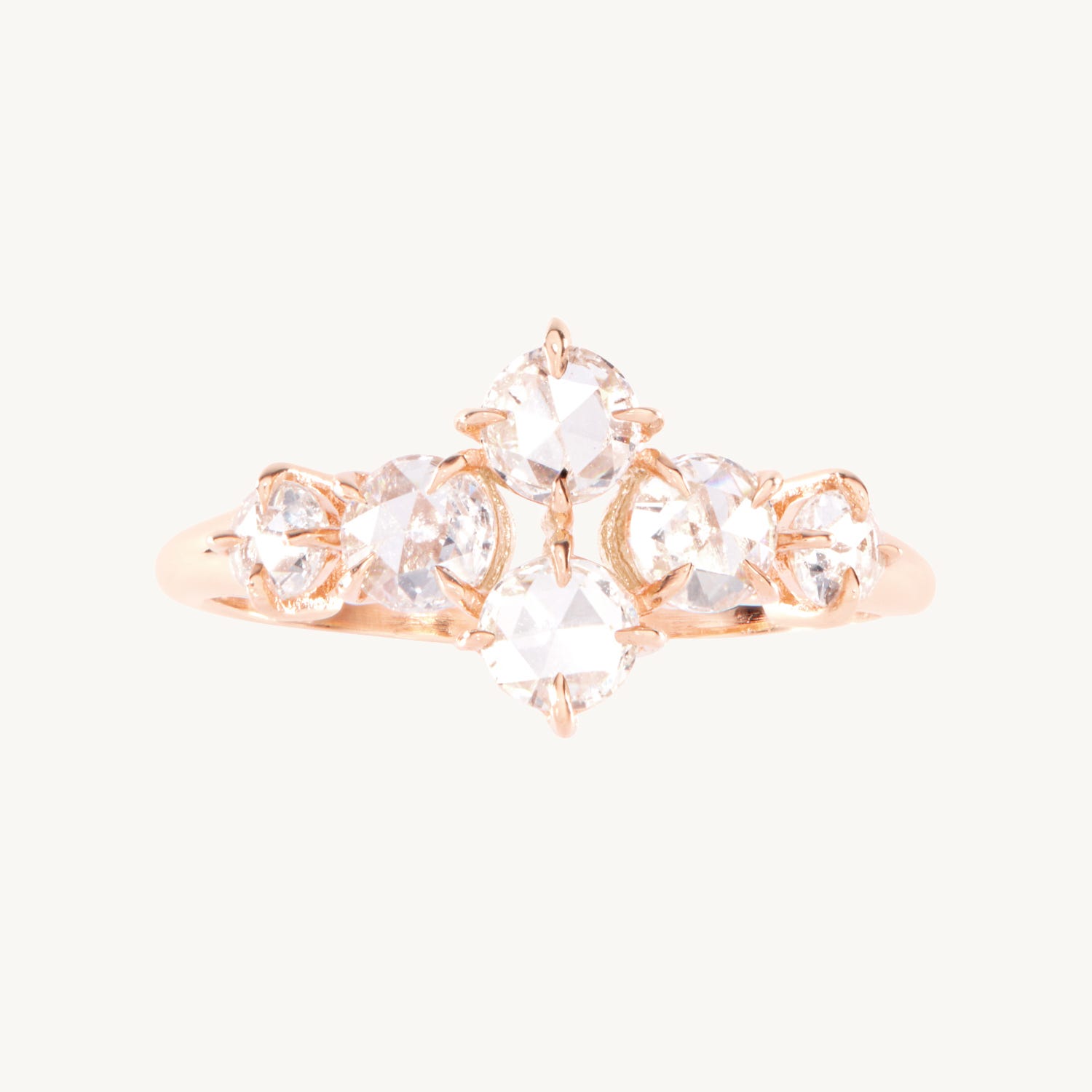 Midnight Hour Rose Cut Diamond Ring
