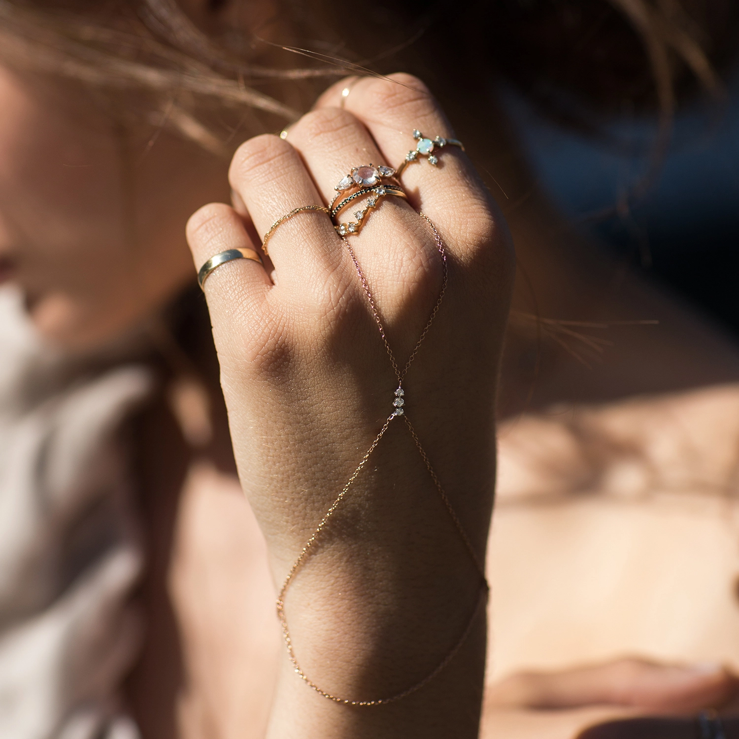 Sweet Nothing Gold Chain Ring - Image 6