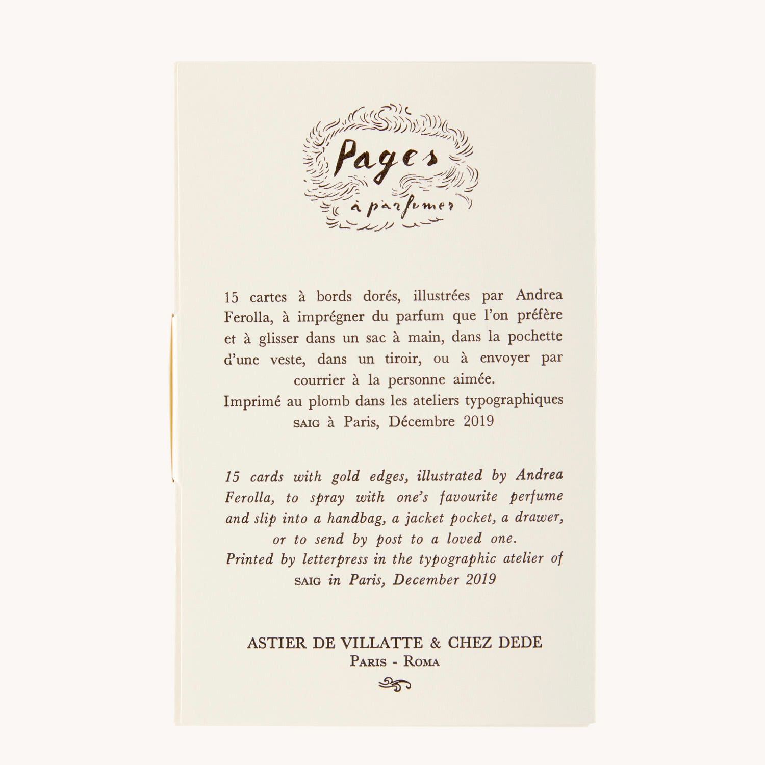 Pages a Parfumer