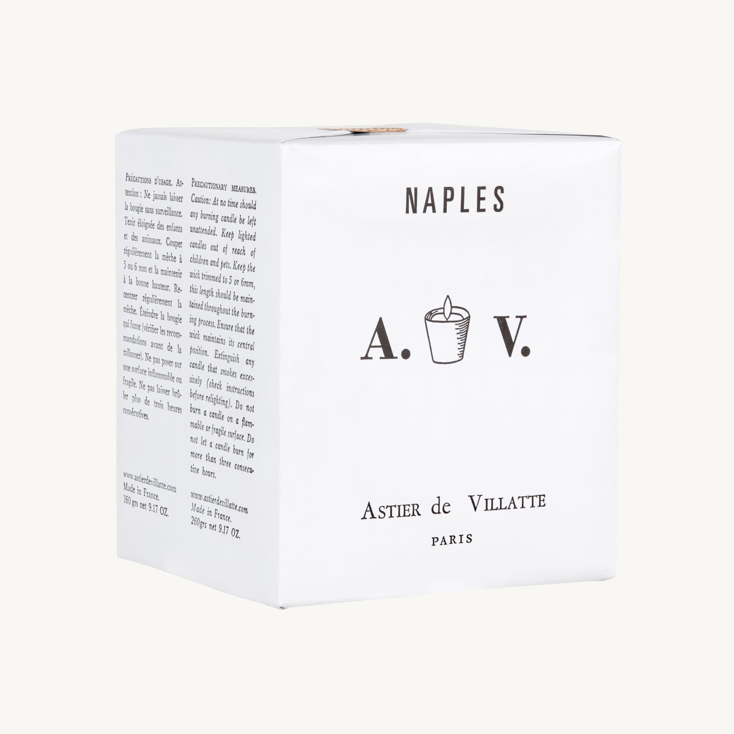 Alternative view of Naples Candle