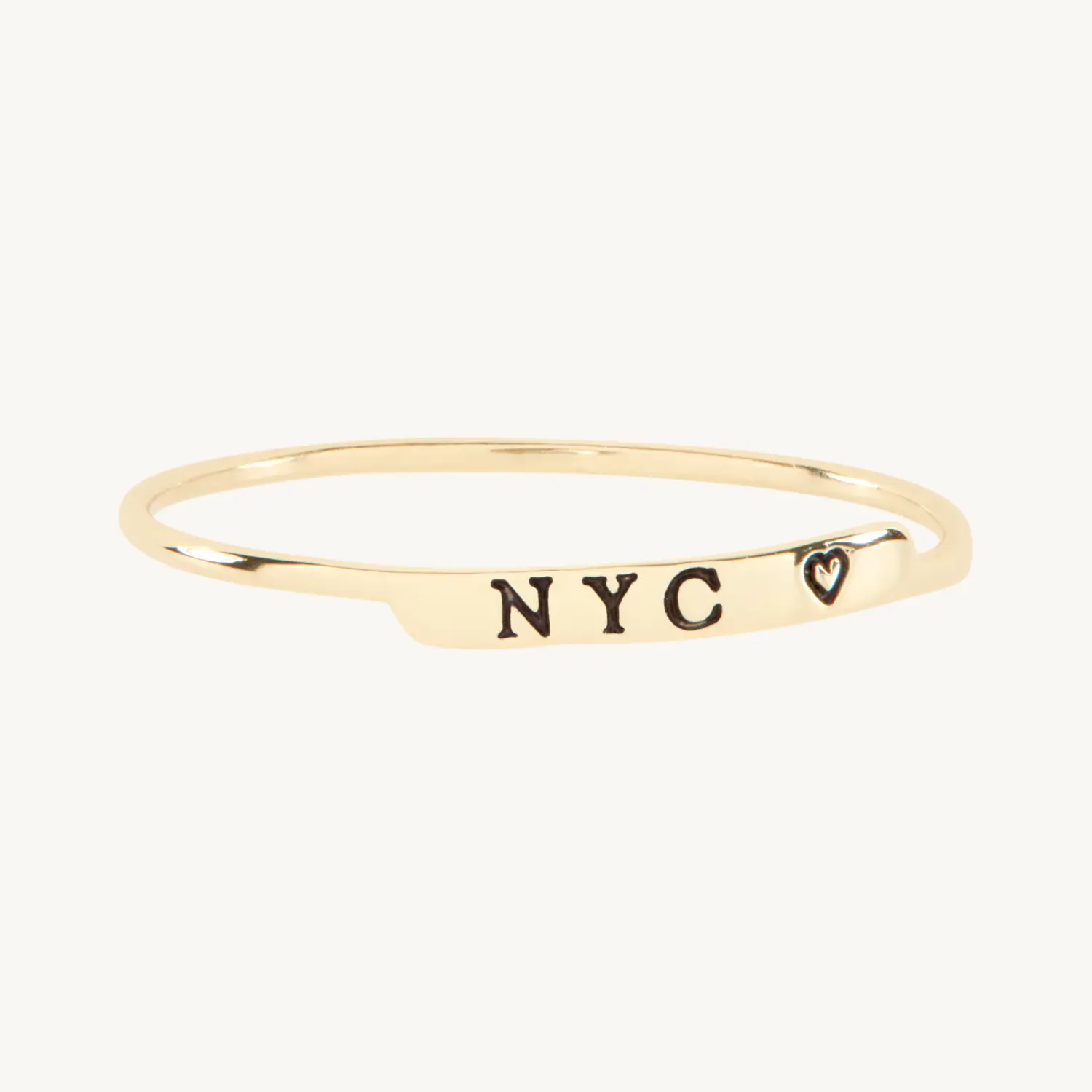 Alternative view of Famous Letter Ring