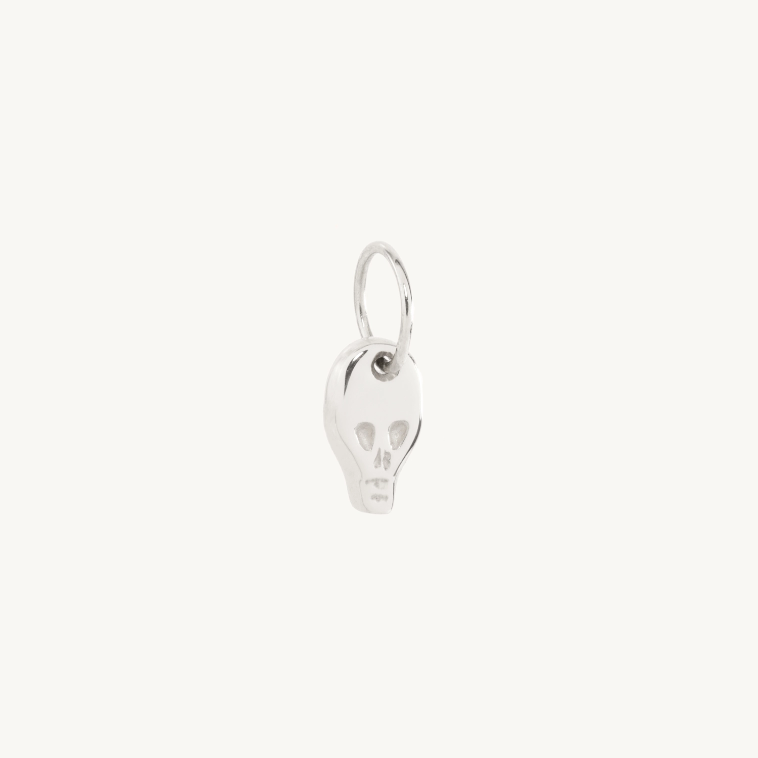 Micro Skull Silver Charm - Image 7