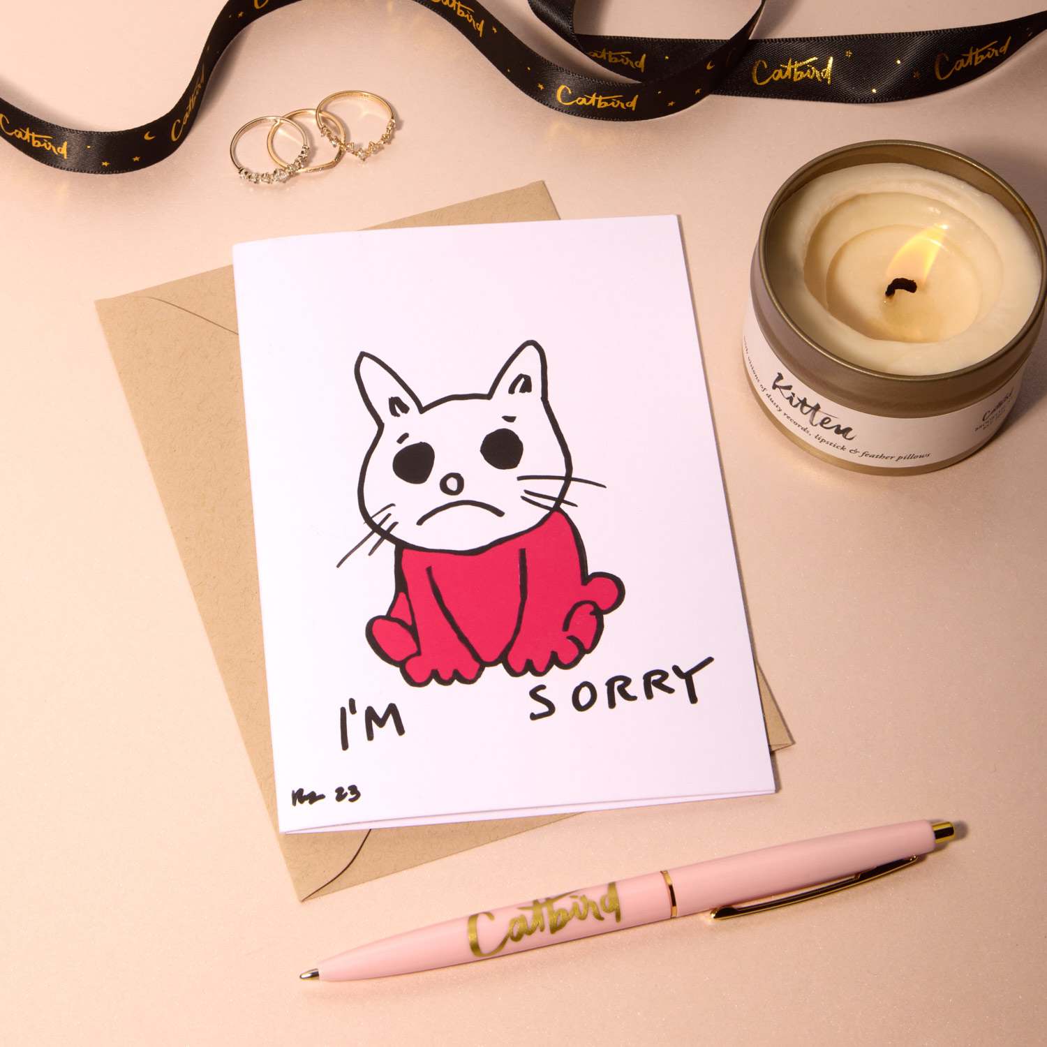 Alternative view of I'm Sorry Card