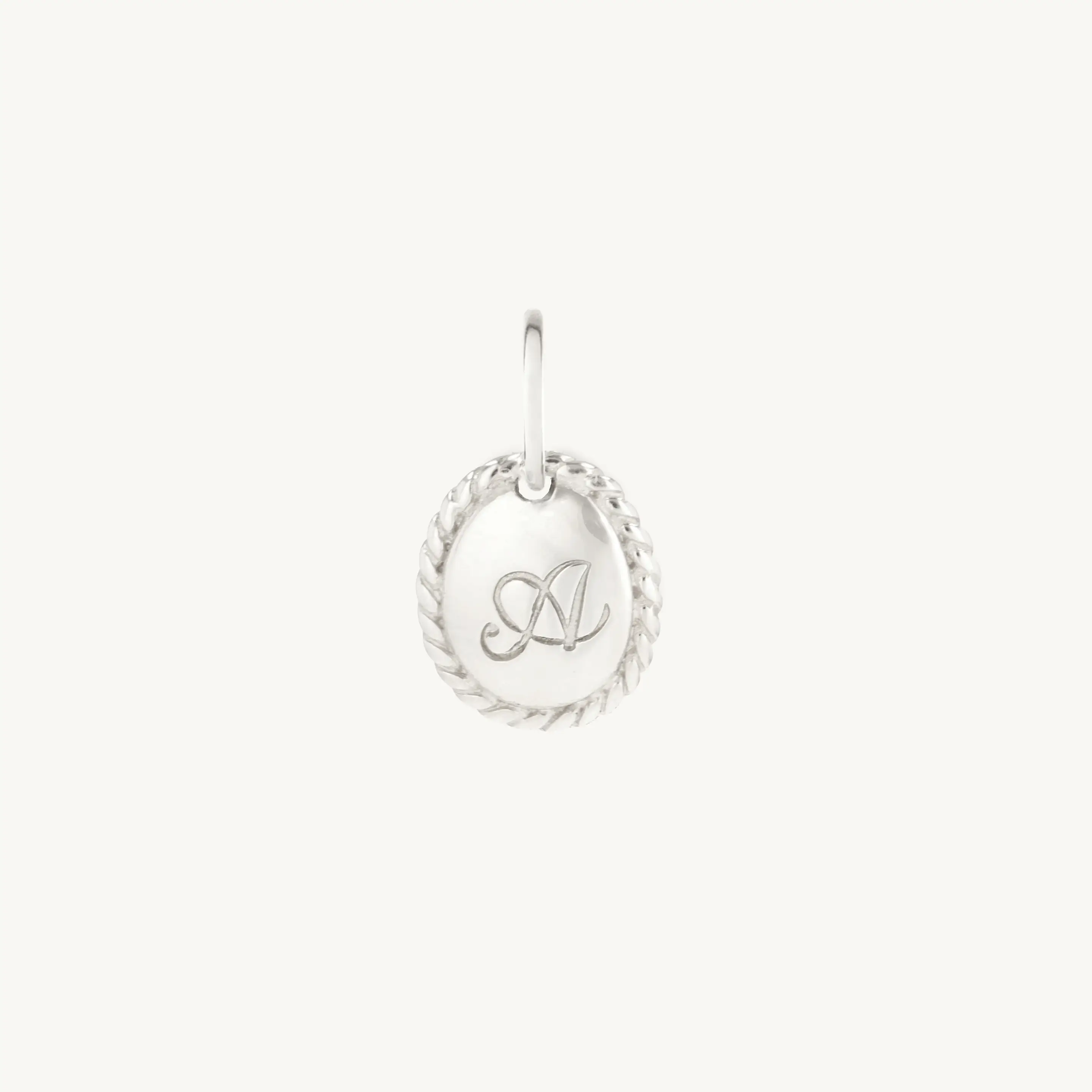 Silver Letter Cutie Charm