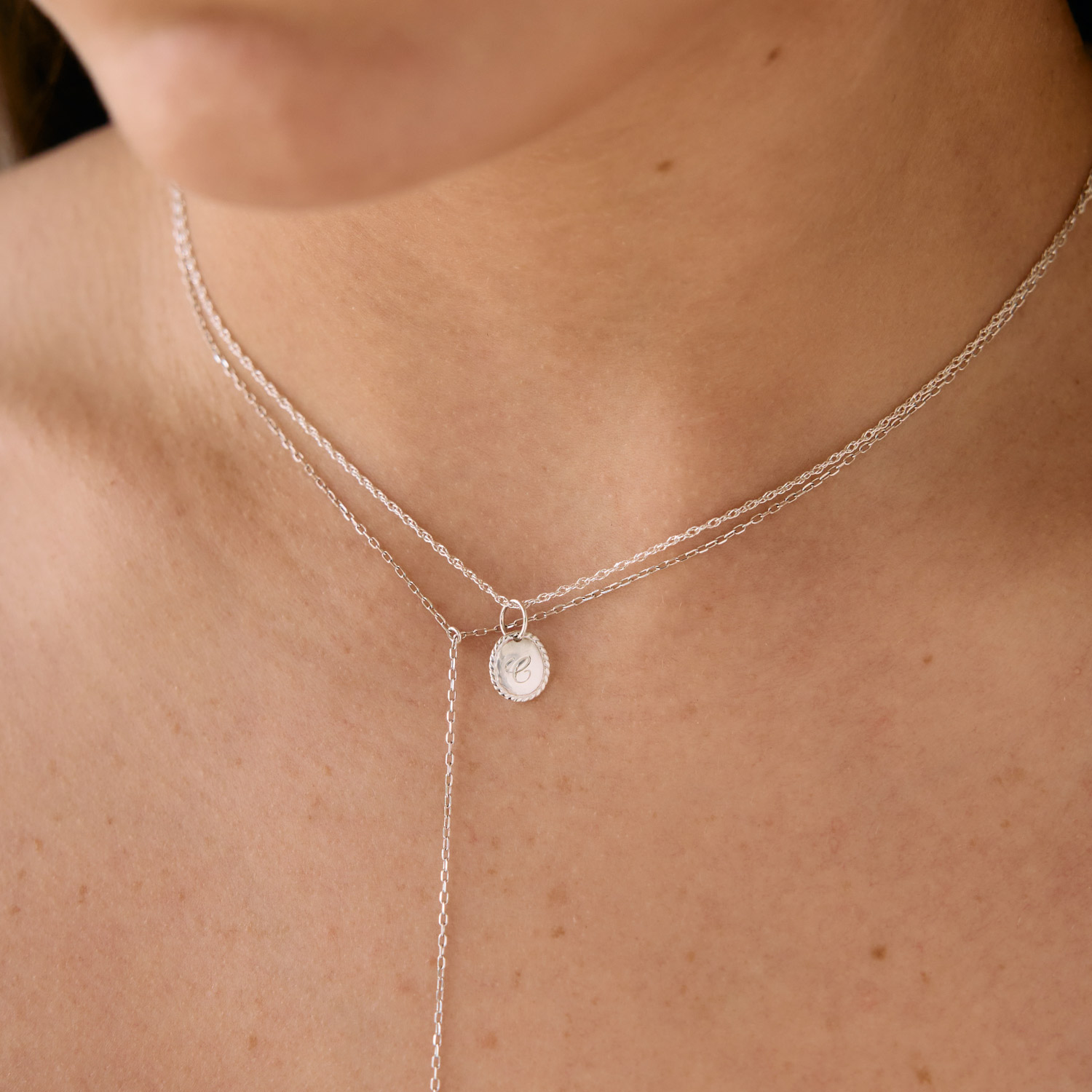Alternative view of Silver Letter Cutie Charm