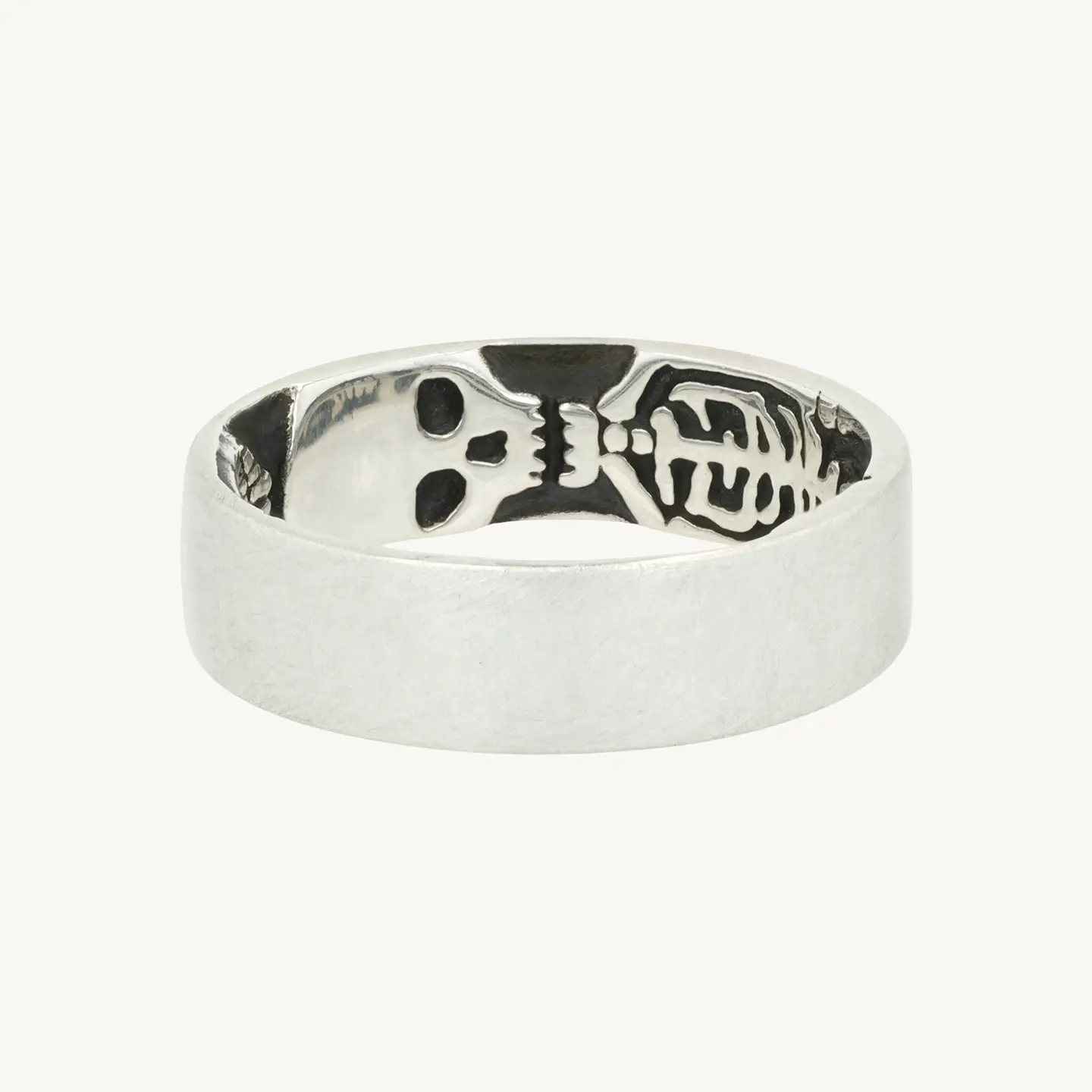Silver Skeleton Memento Mori Band