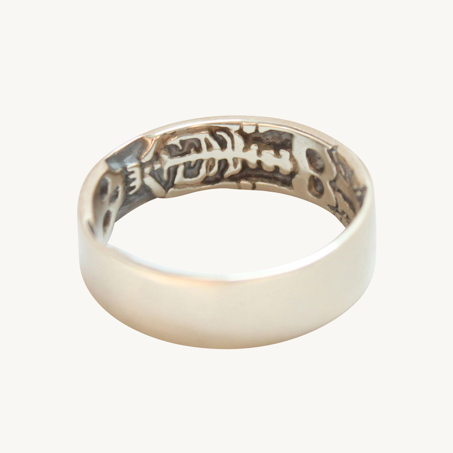 Skeleton Band Memento Mori Ring - Image 10