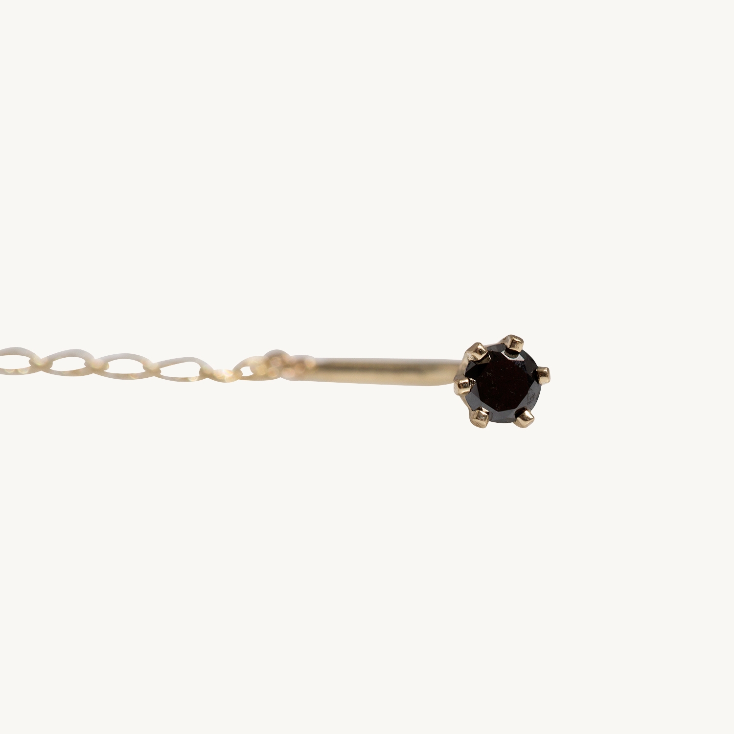 Stitch Earring, Black Diamond (single) - Image 8