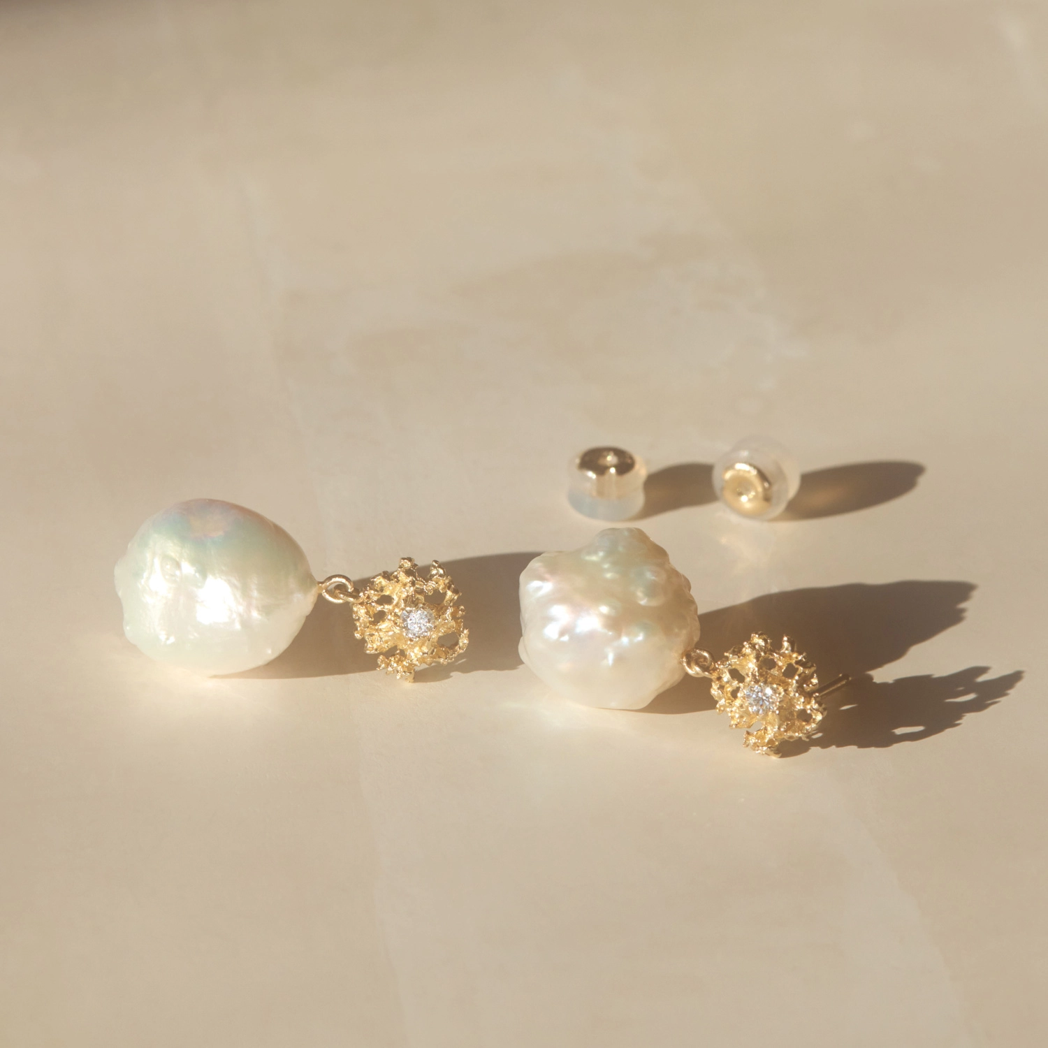 Star Lace Pearl Earrings (Pair) - Image 6