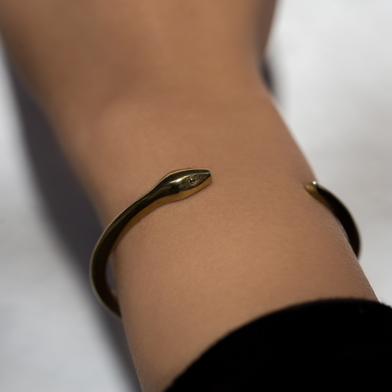 Brass Snake Cuff - Image 8