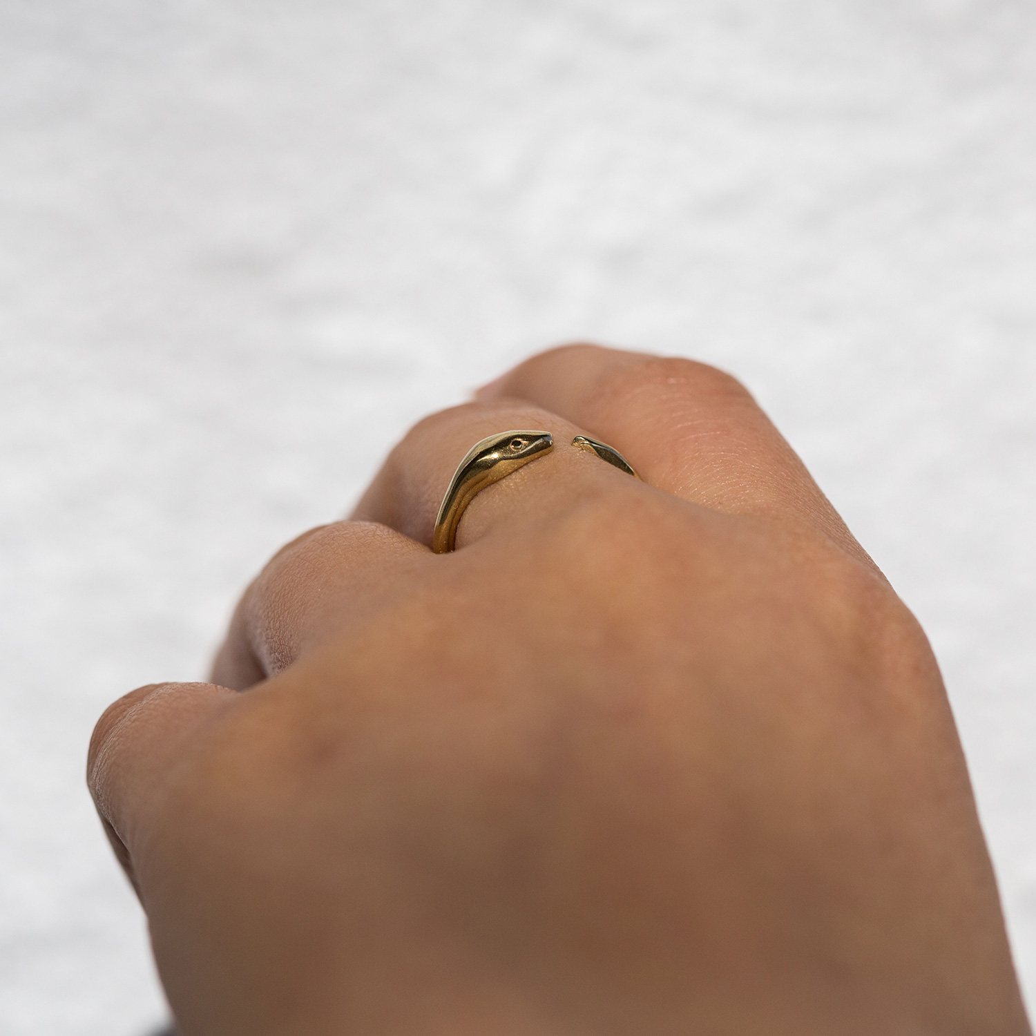 Brass Snake Ring - Image 9