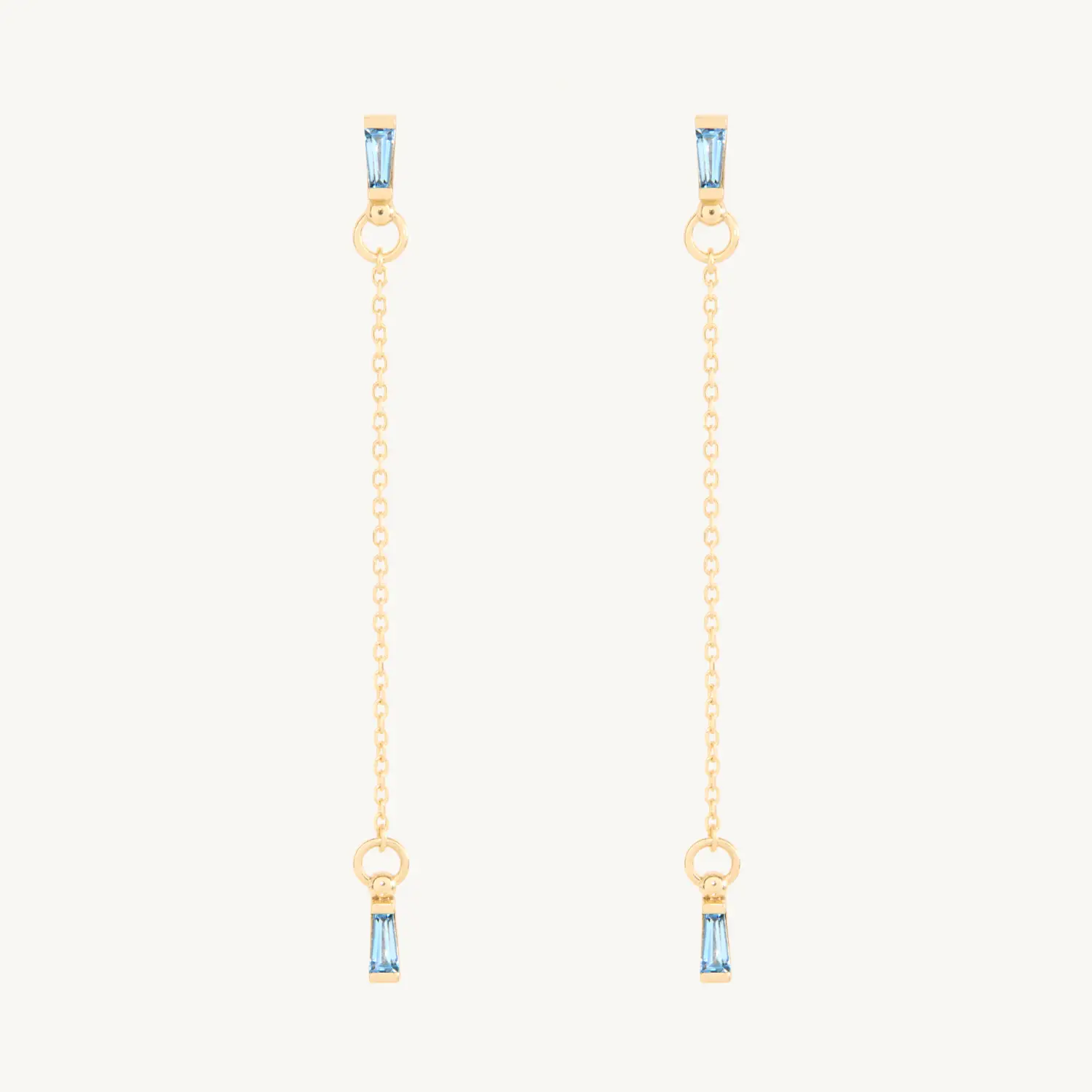 Aquamarine Echo Earring (single)