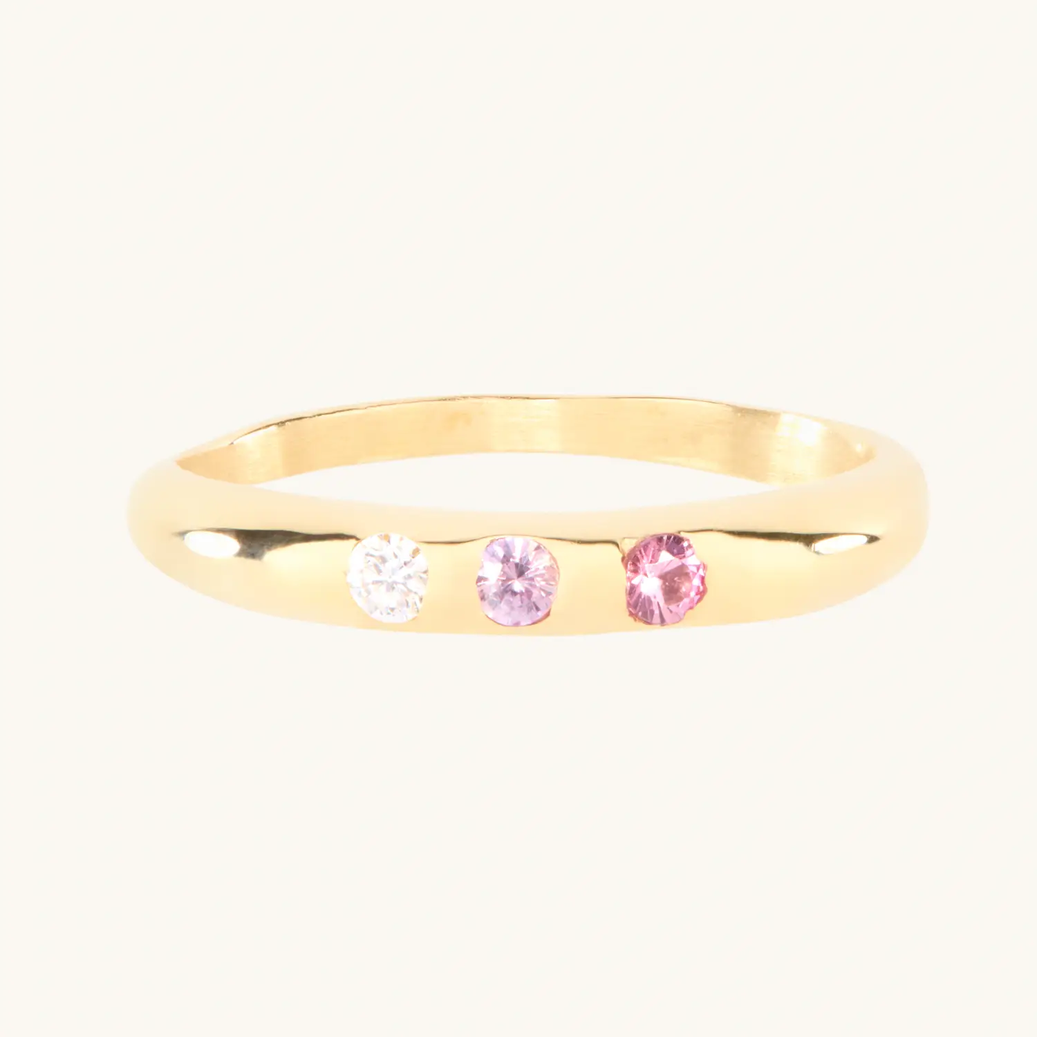 Gradient Barnes Ring, Pink Sapphire