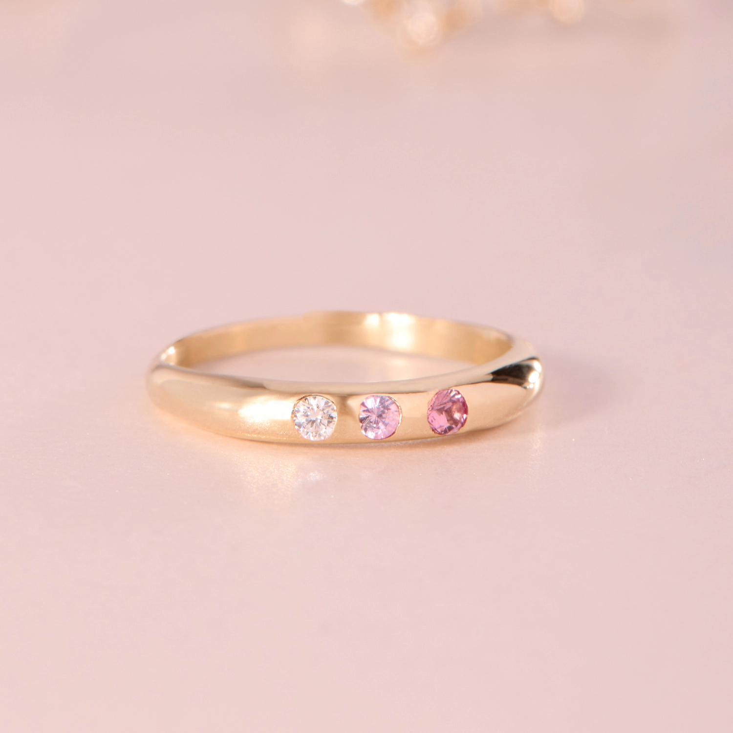 Gradient Barnes Ring, Pink Sapphire - Image 5