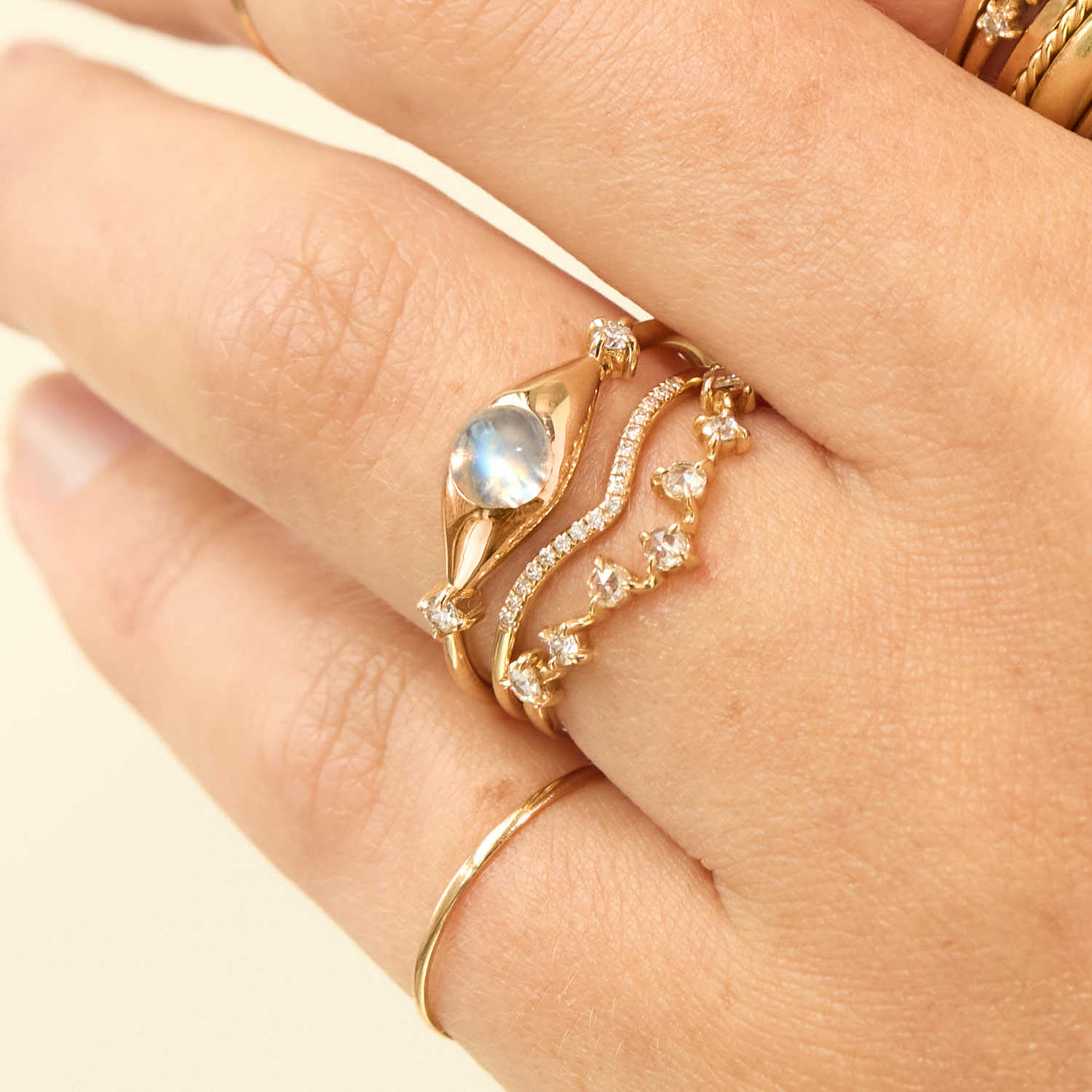 Moondrop Moonstone Ring - Image 4