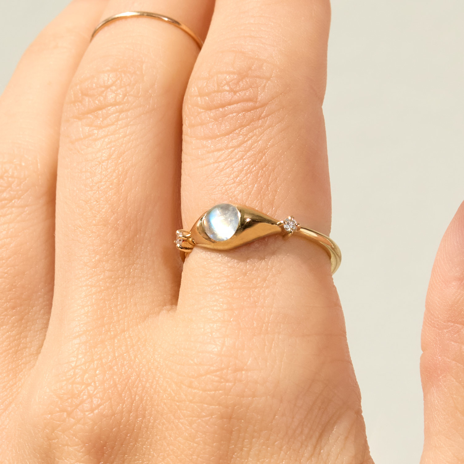 Moondrop Moonstone Ring - Image 3