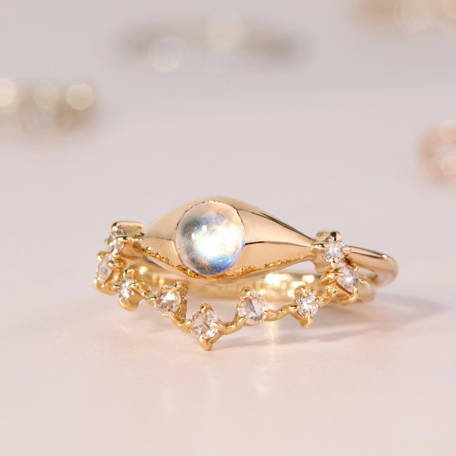 Moondrop Moonstone Ring - Image 5